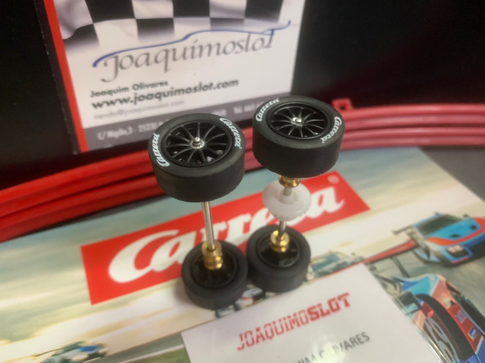 carrera evolution mclaren 720s ruedas delantero y trasero