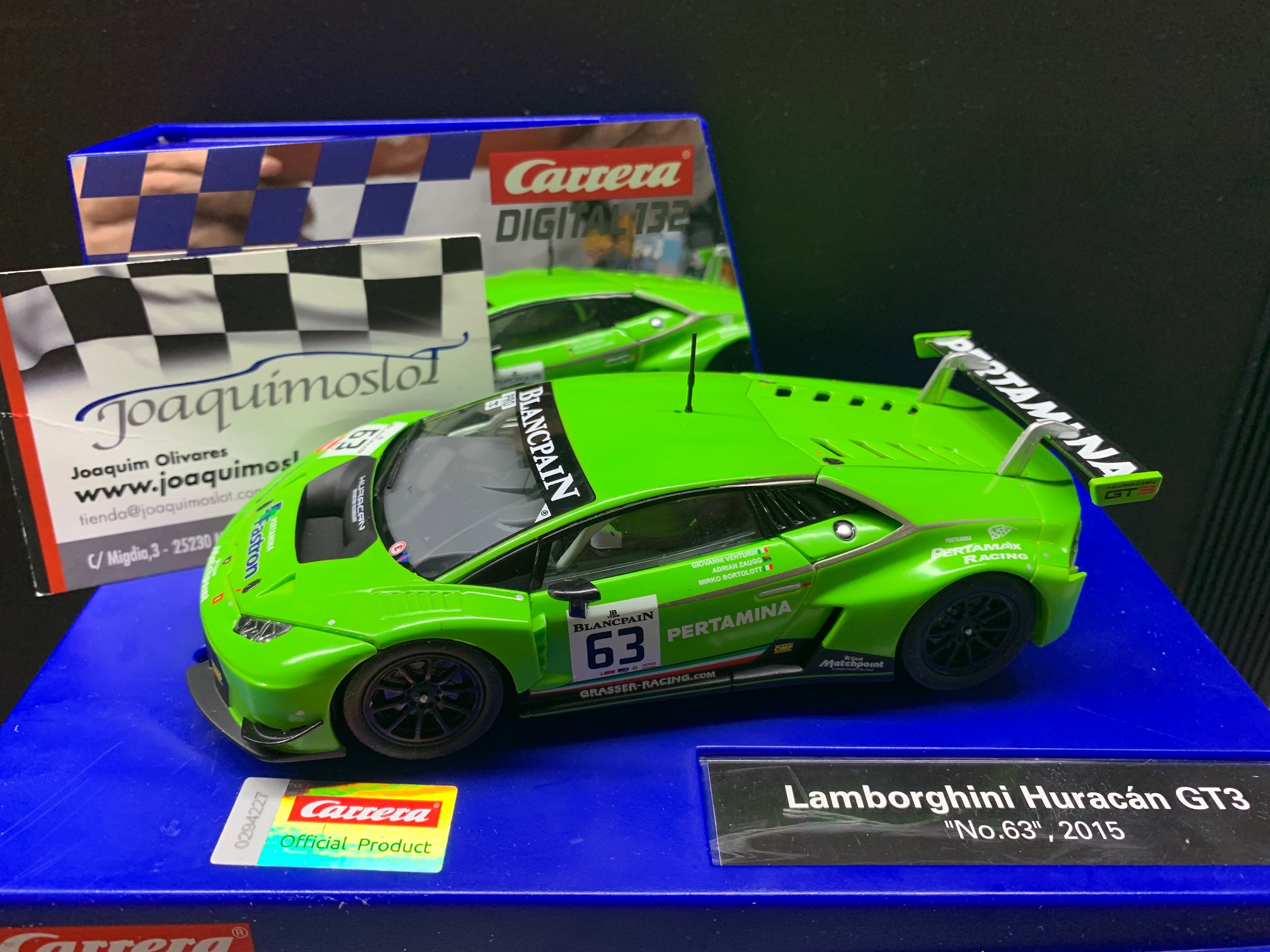 carrera digital 30765 lamborghini huracán gt3 nº63 2015