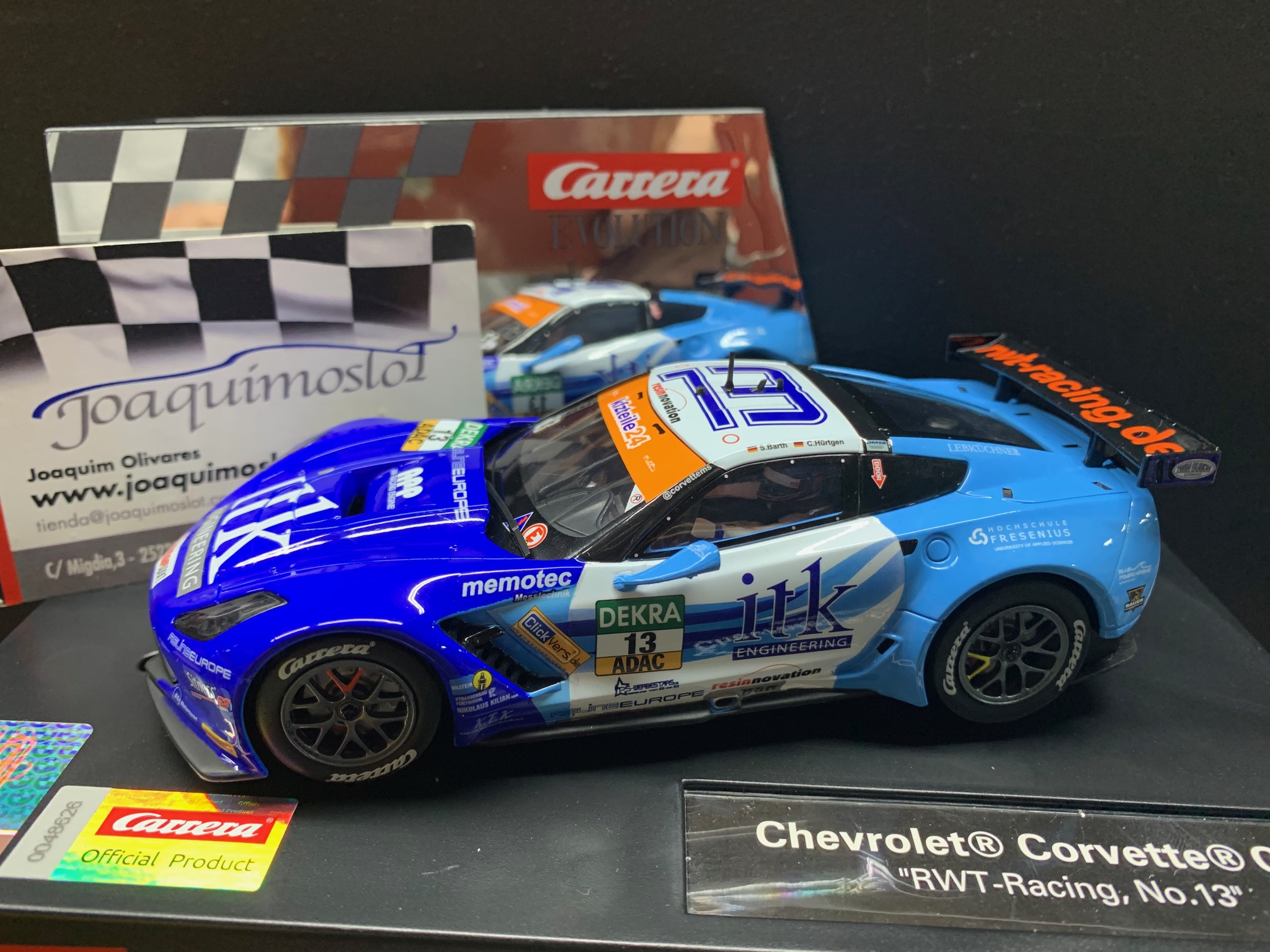 carrera evolution 27597 chevrolet corvette c7r rwt-racing