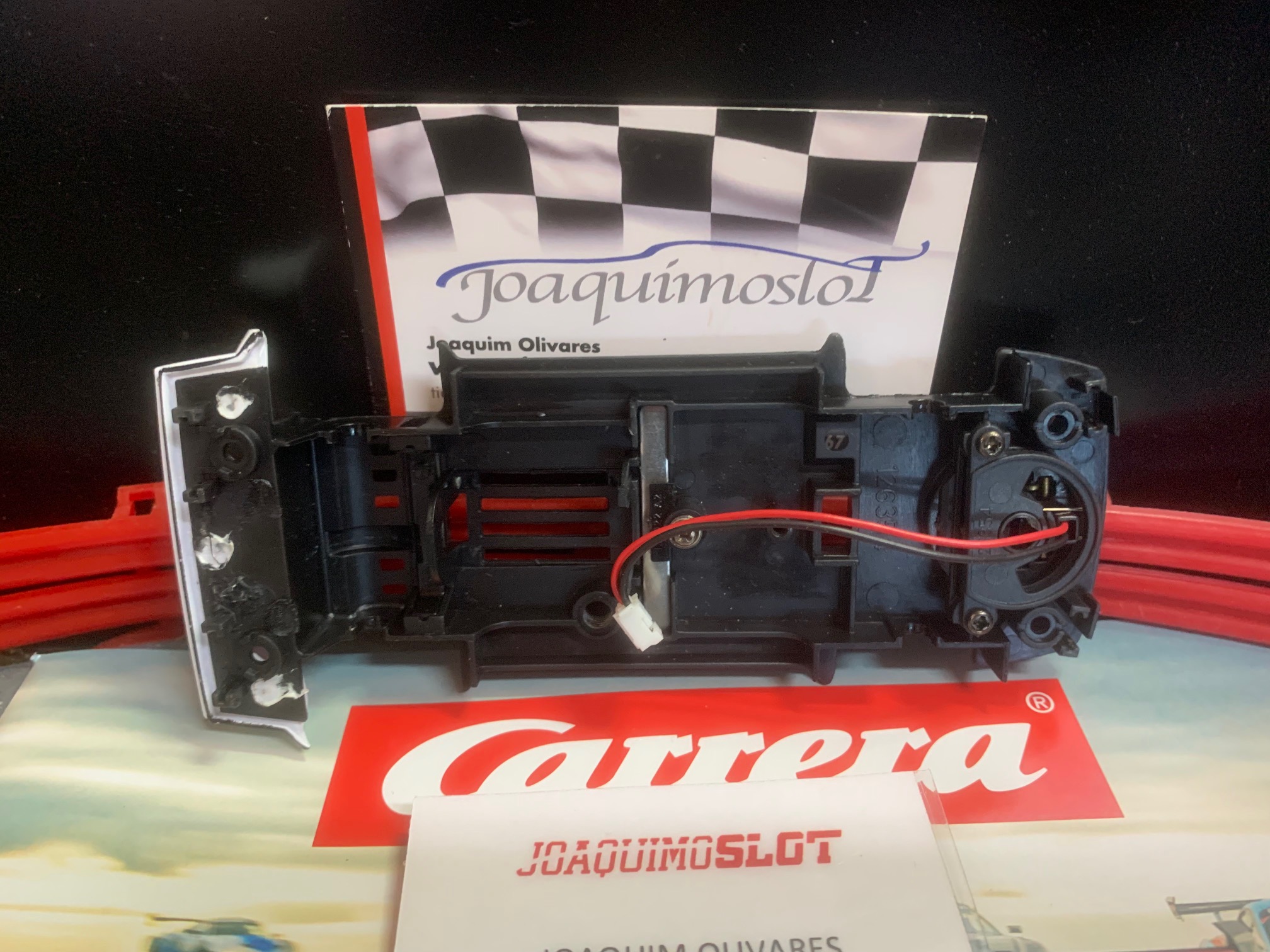 carrera evolution bmw m1 chasis+ guia+iman