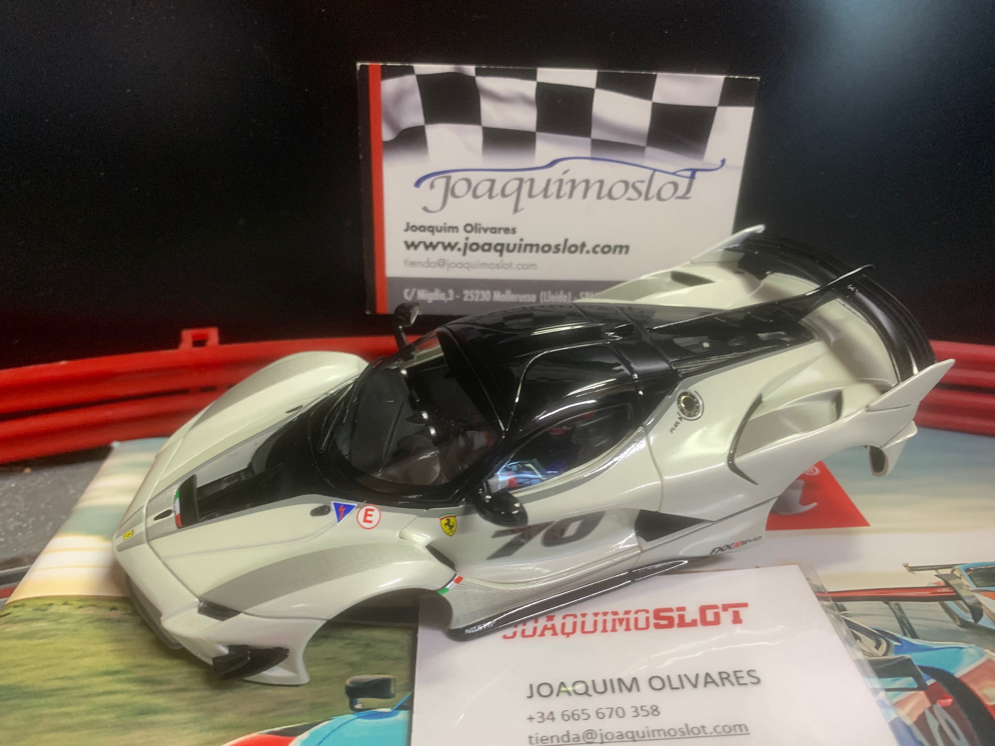 carrera evolutionferrari xxx gris carcasa