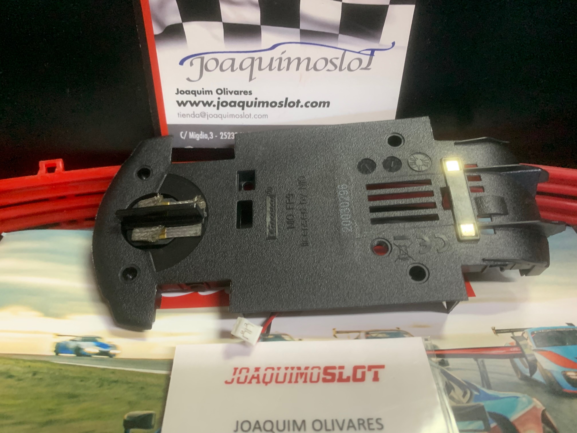 carrera evolution nio ep9 chasis+ guia+iman