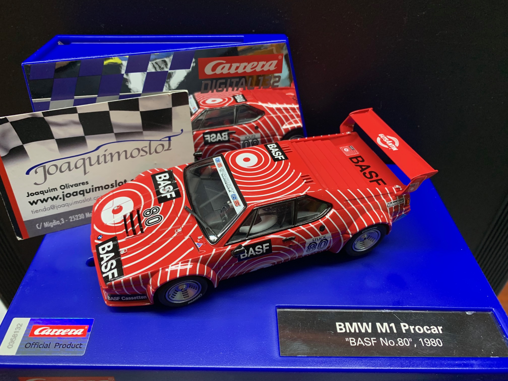 carrera digital 30829 bmw m1 procar basf, no.80 1980