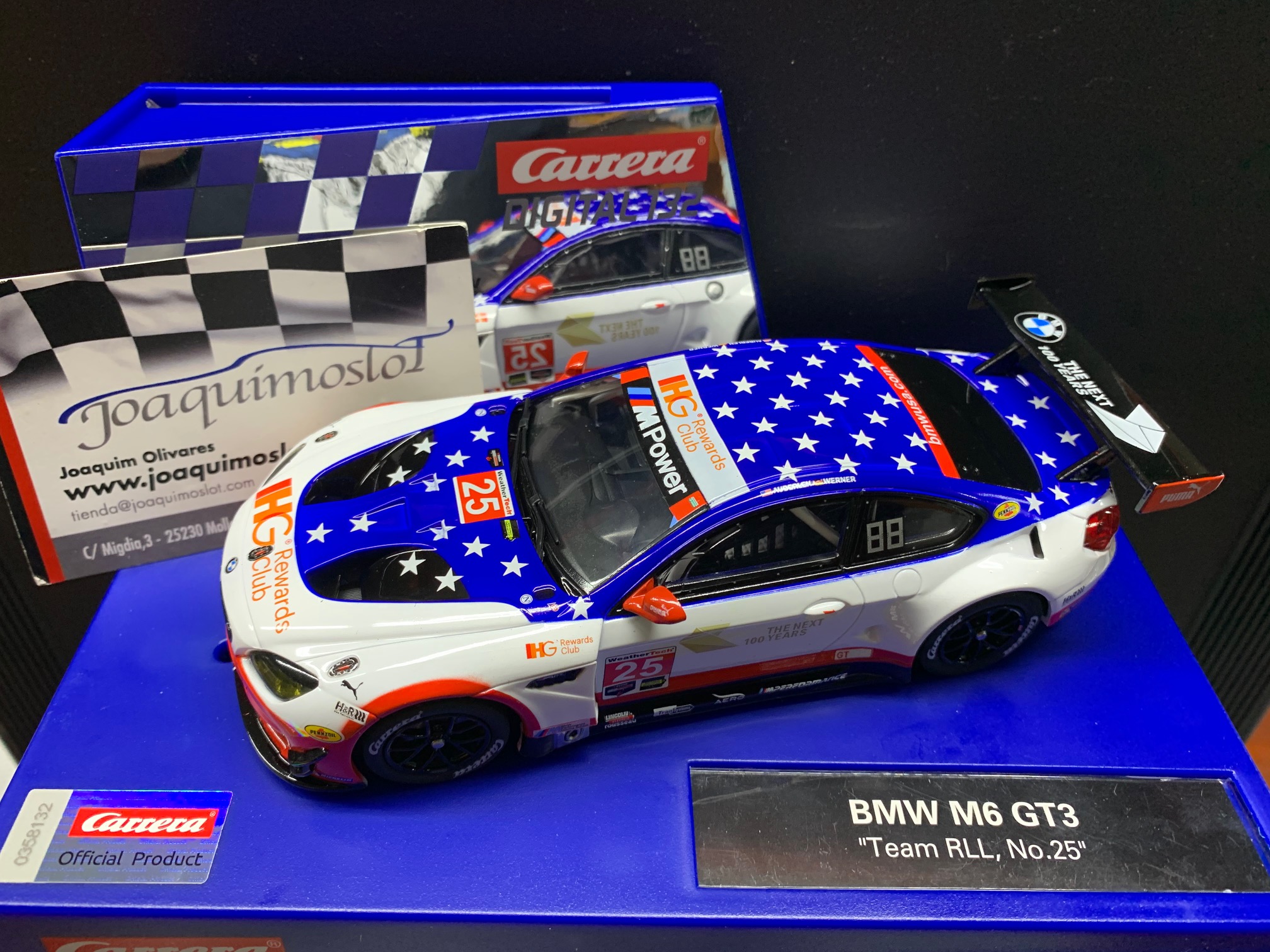 carrera digital 30811 bmw m6 gt3 team rll, no.25