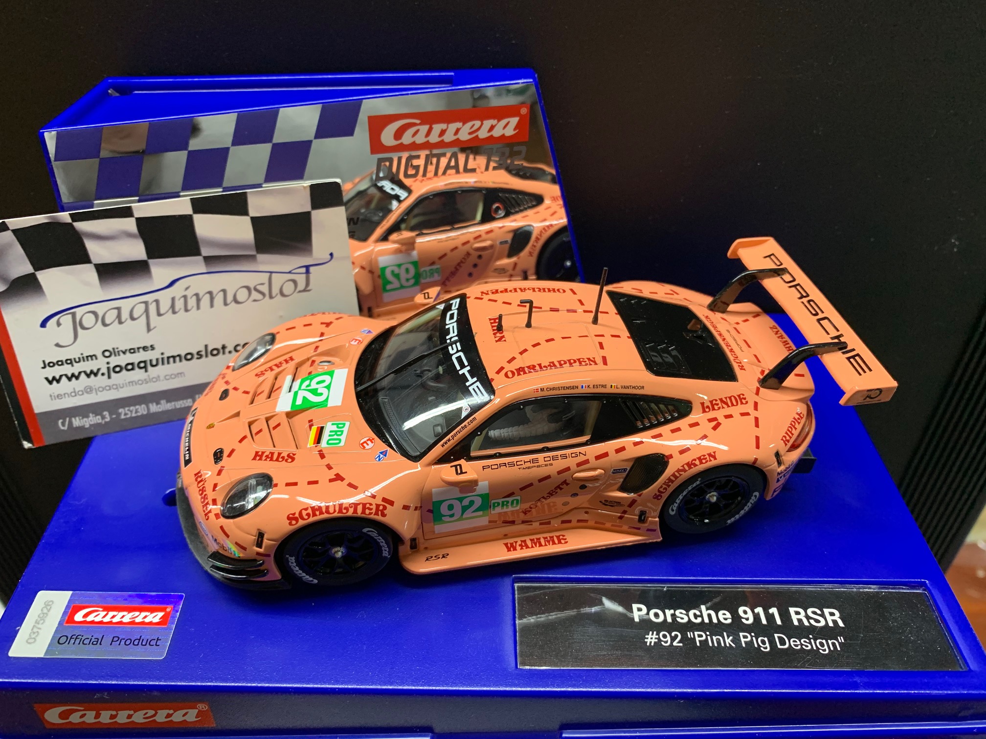 carrera digital 30964 porsche 911 rsr "pink pig design