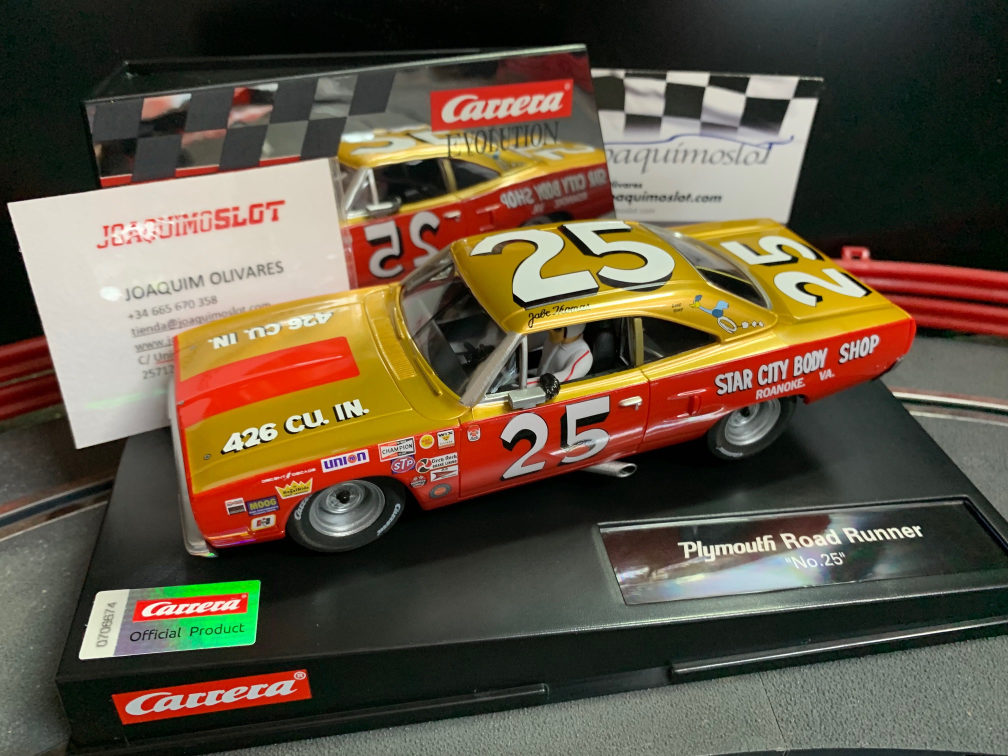 carrera evolution 27728 plymouth roadrunner "no.25"