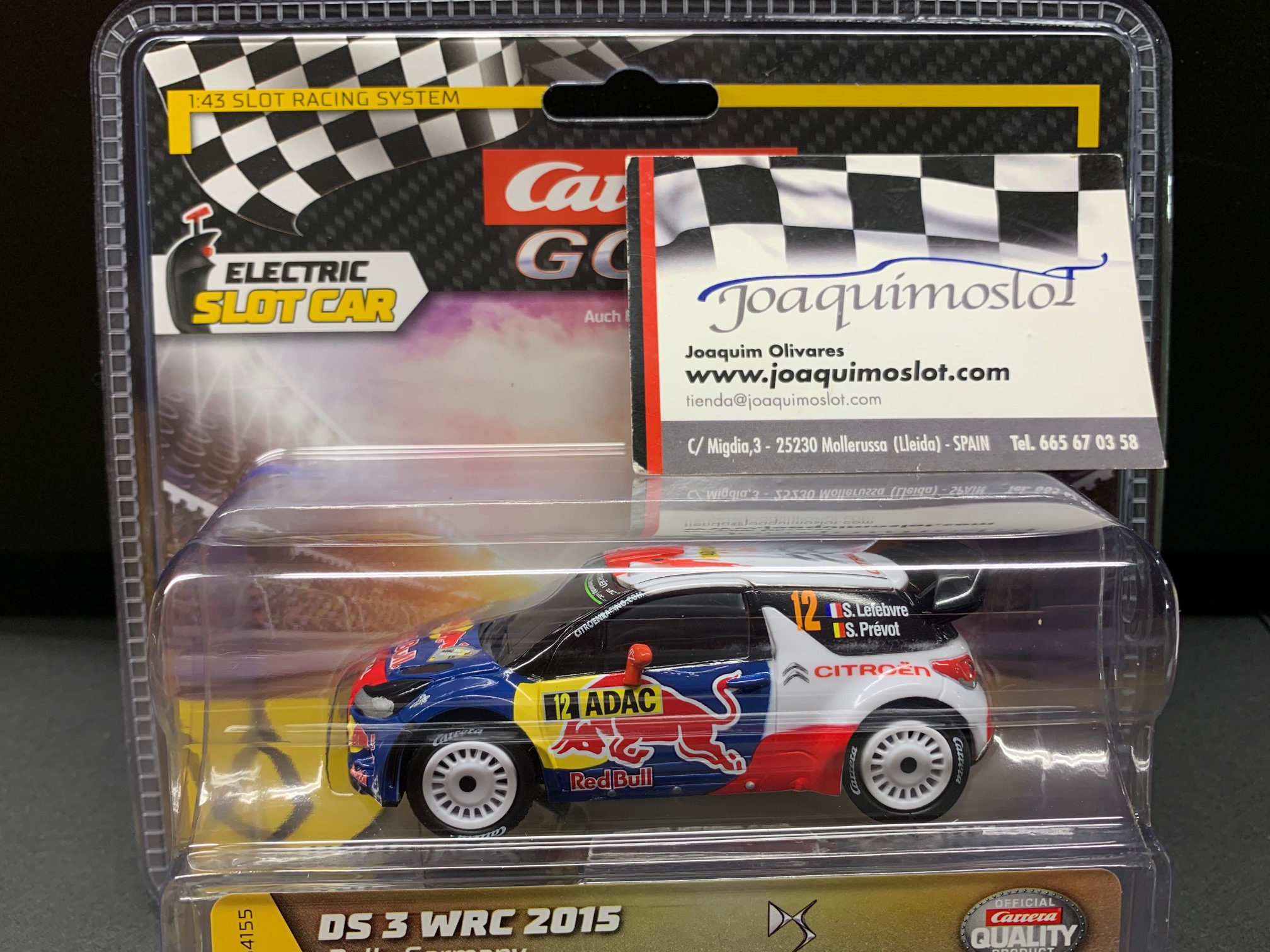 carrera go!!! 64155 ds 3 wrc 2012 (red bull - lefebvre) rally ge