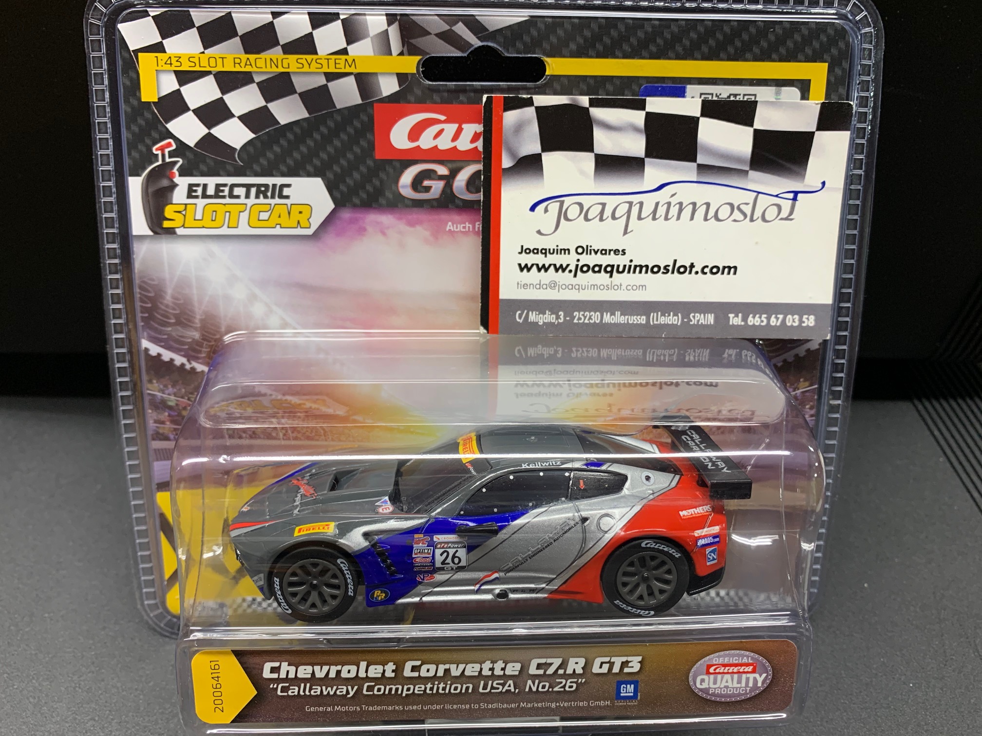 carrera go!!! 64161 chevrolet corvette c7 r gt3 callaway