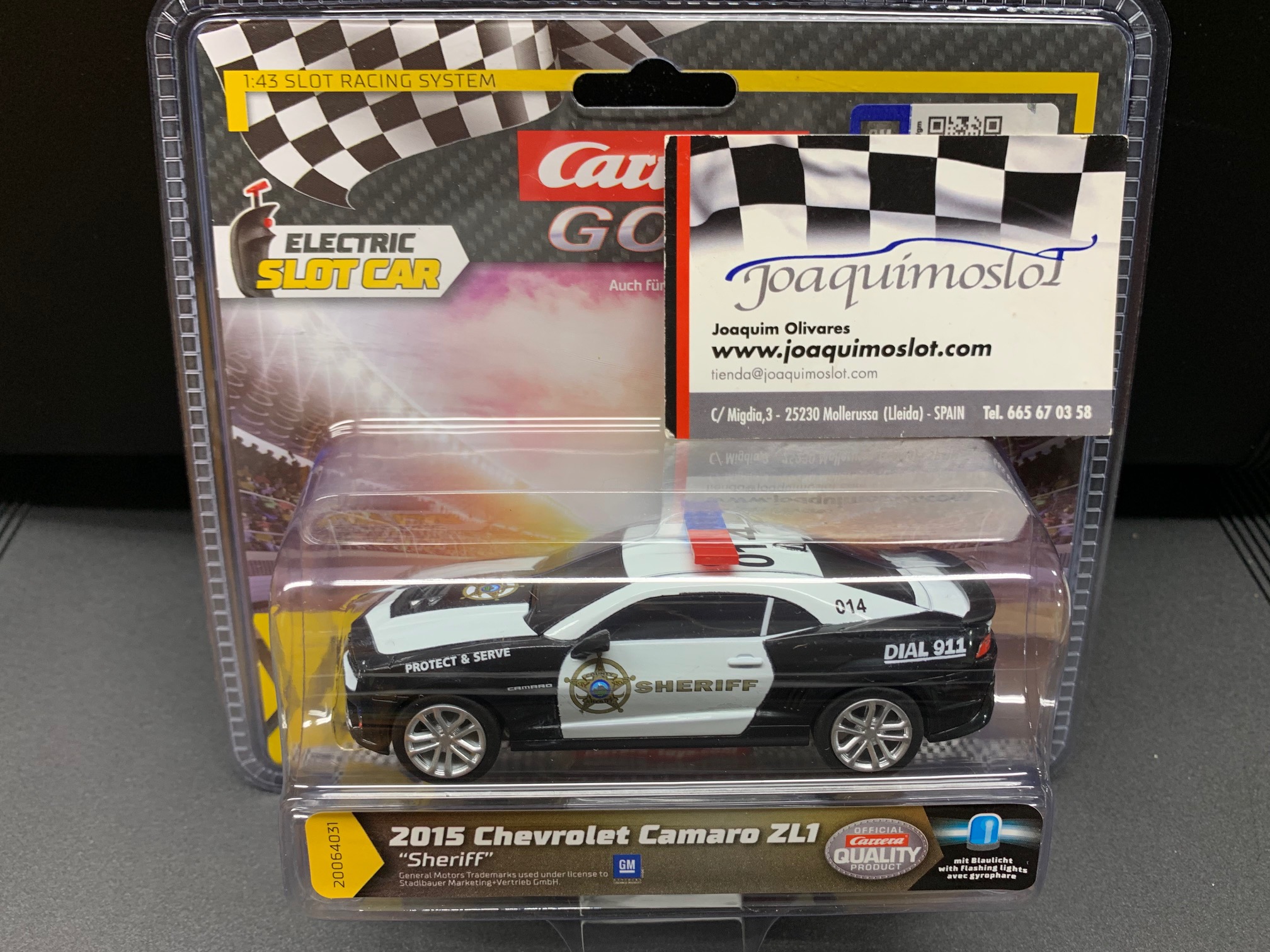 carrera go!!! 64031 chevrolet camaro "sheriff"