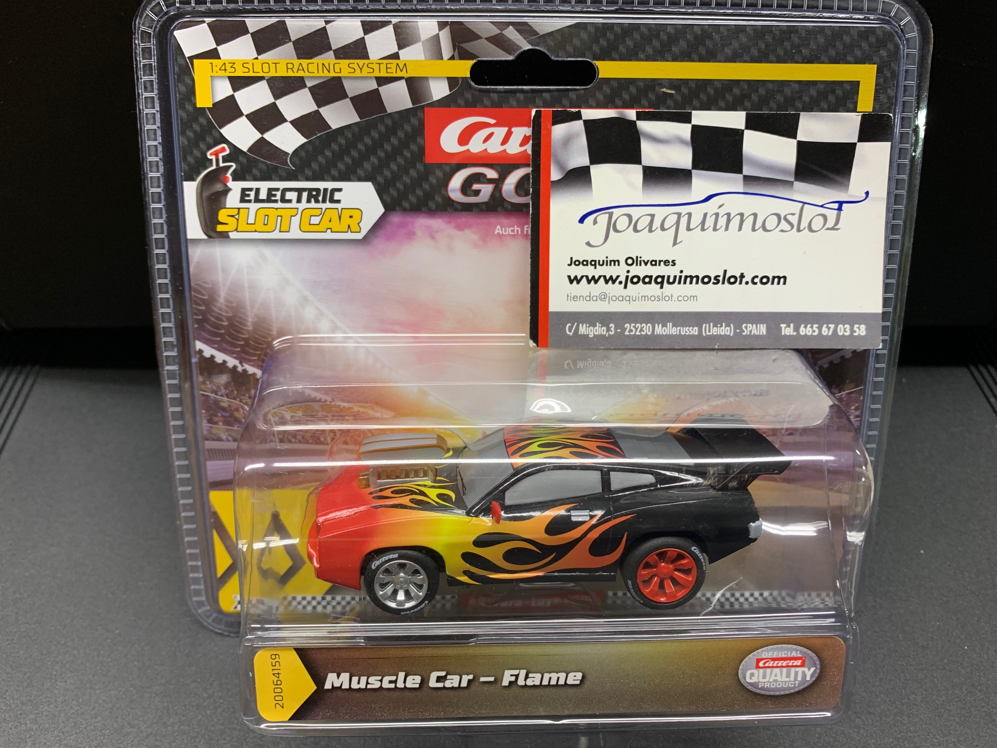 carrera go!!! 64159 muscle car flame
