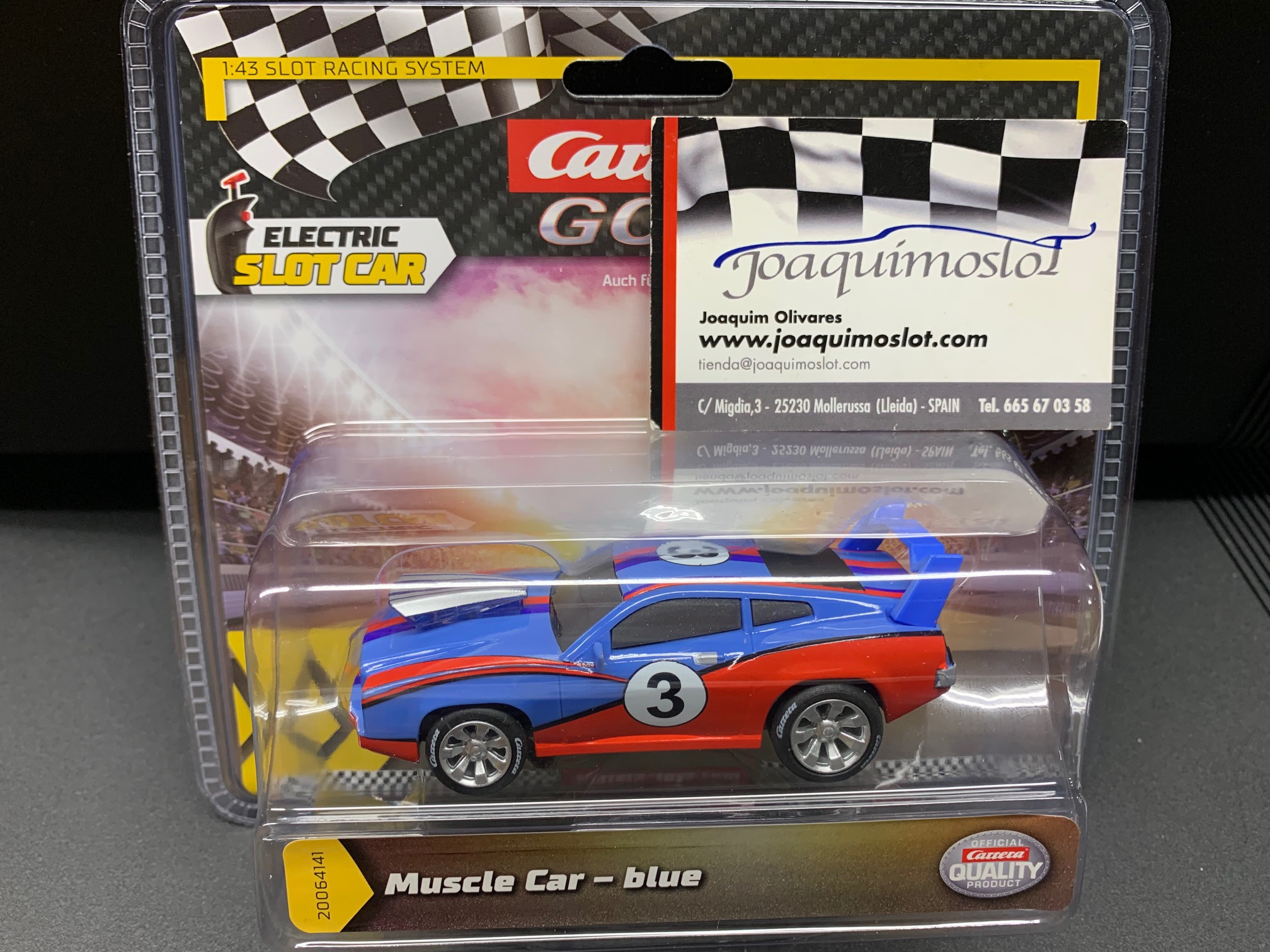 carrera go!!! 64141 muscle car blue