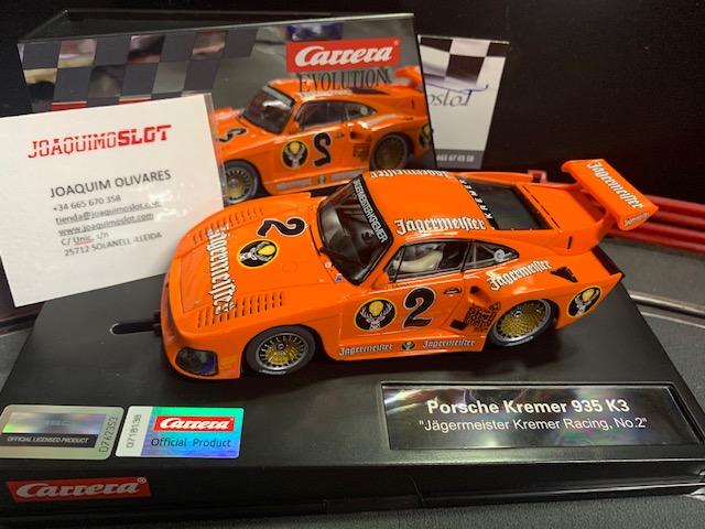 carrera evolution 27723 porsche kremer 935 k3 "jägermeister raci