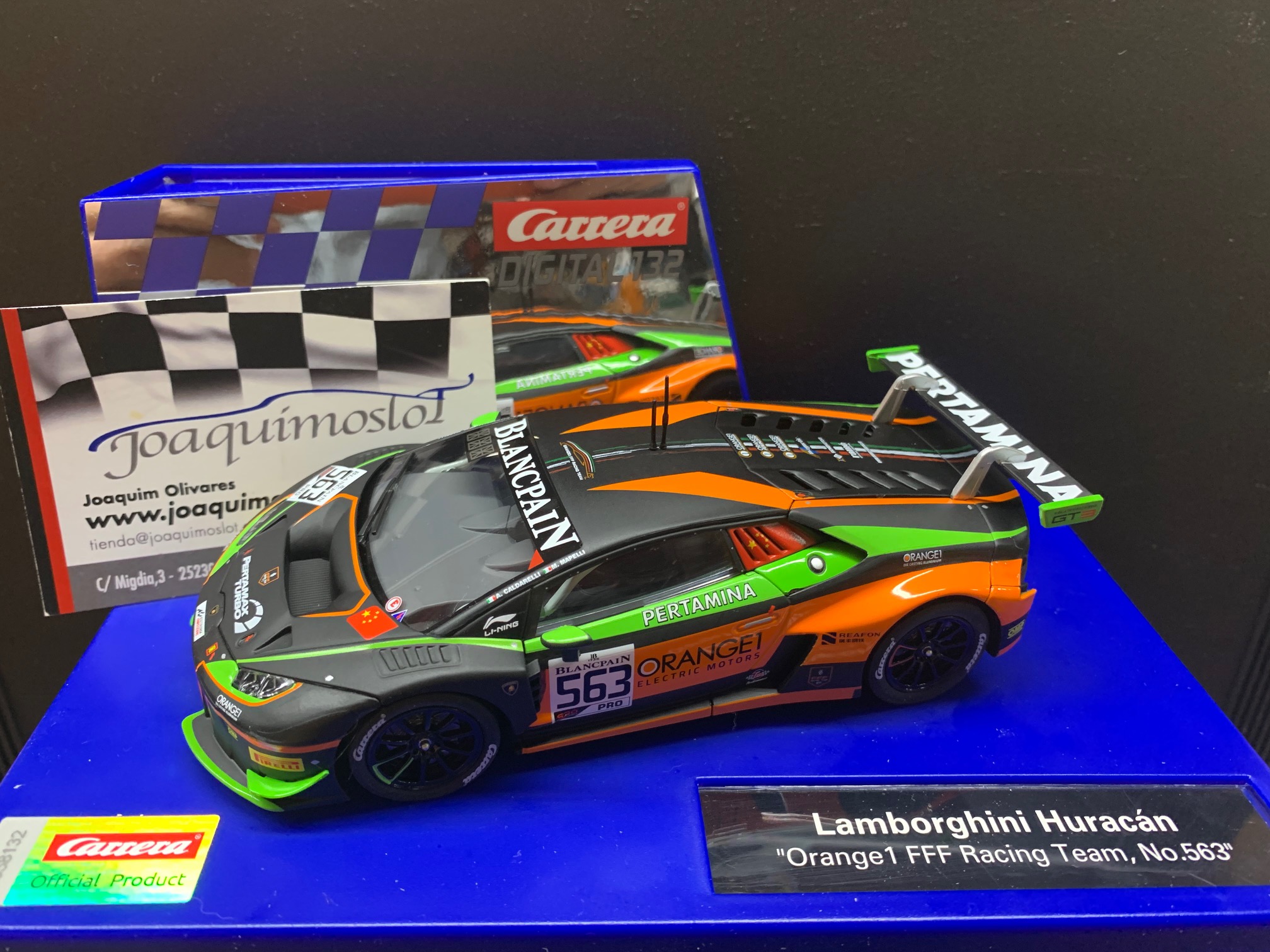 carrera digital 30914 lamborghini orange1 fff racing nº563
