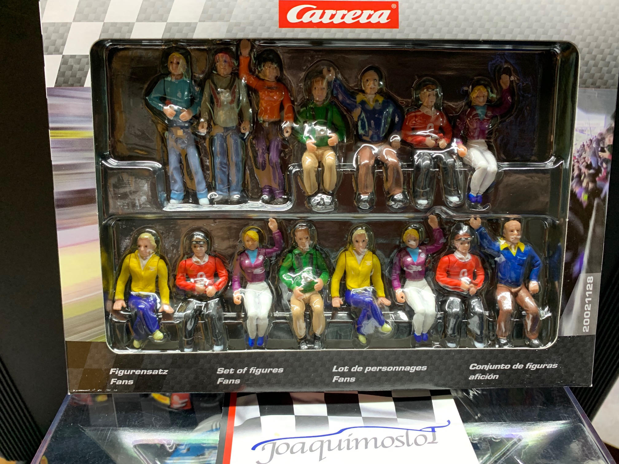 carrera 21128 set de 15 figuras, fans marca carrera