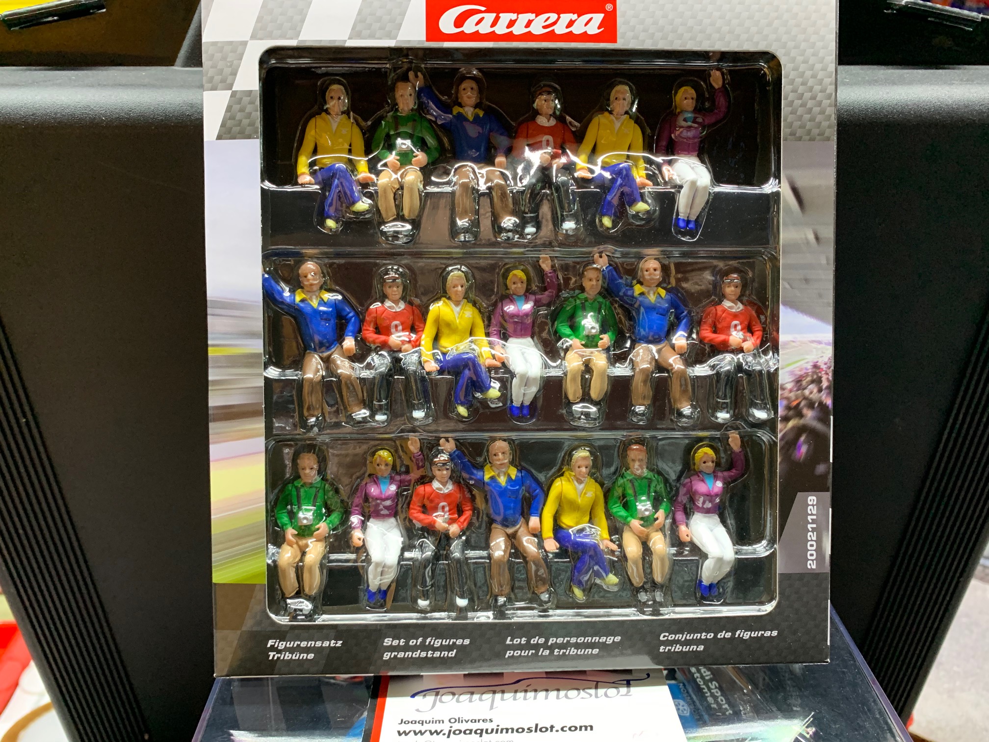 carrera 21129 set de 20 figuras, tribuna marca carrera