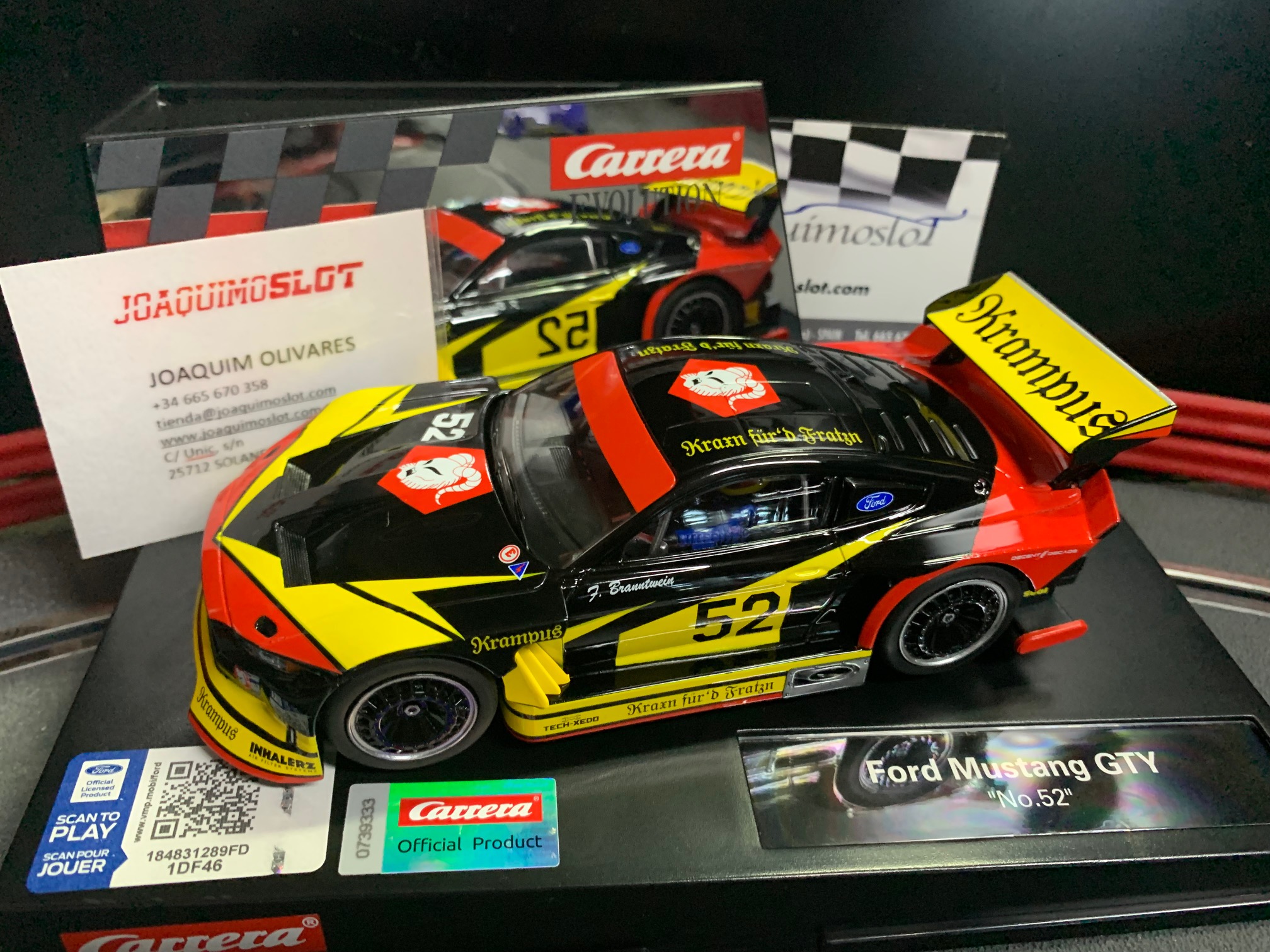 carrera evolution 27707 ford mustang gty "no.52"