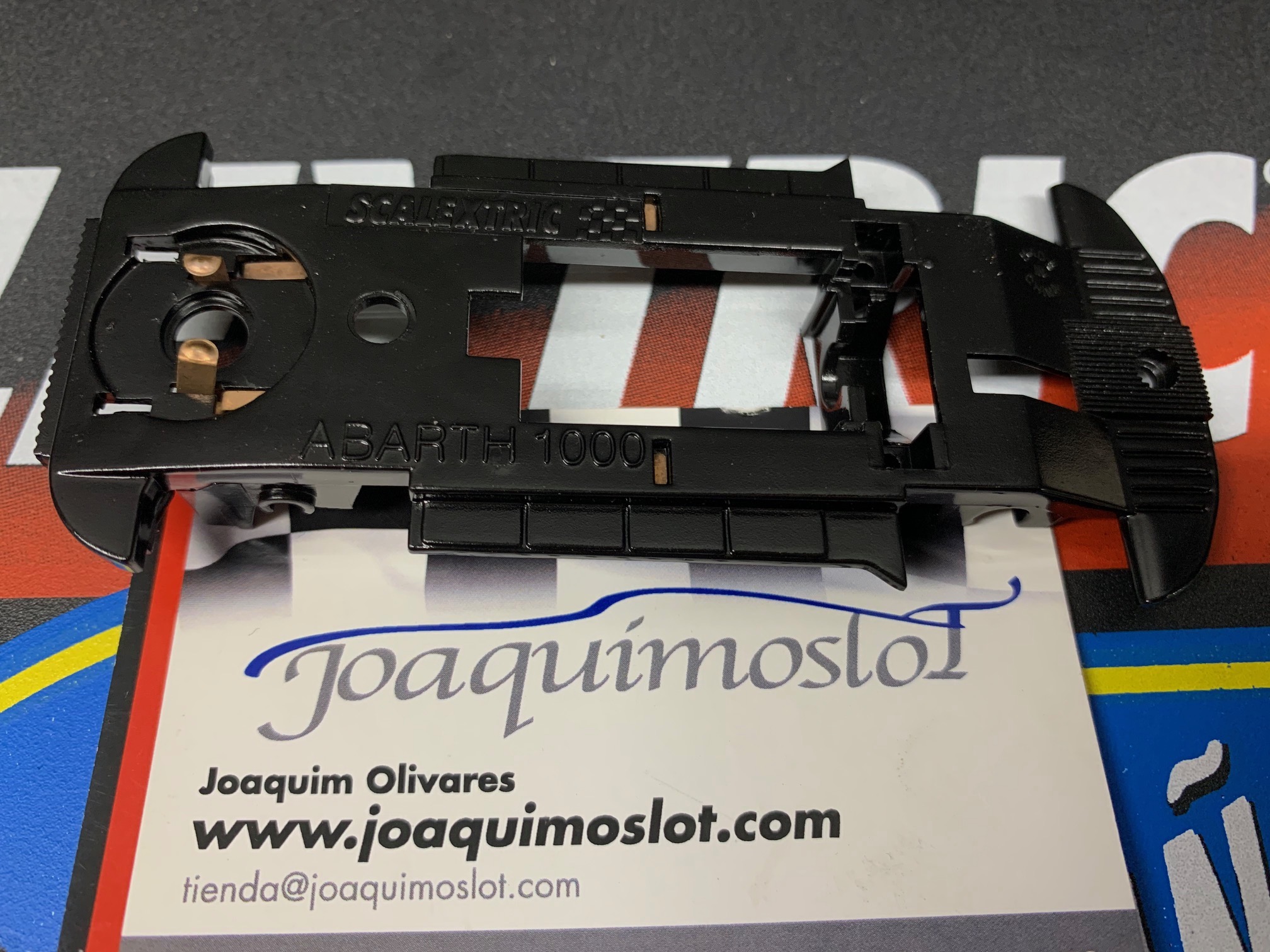 scalextric chasis fiat abarth 1000