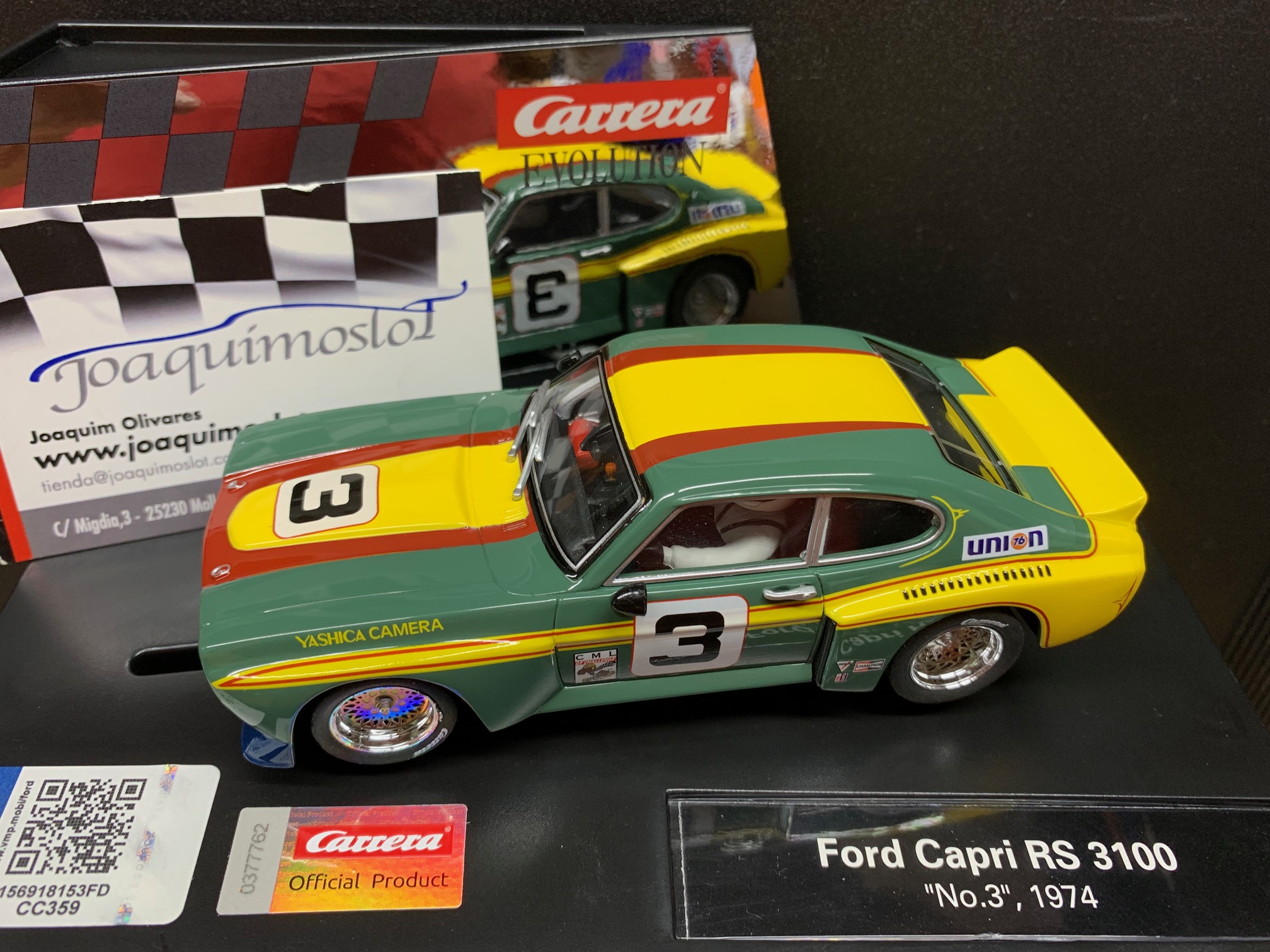 carrera evolution 27646 ford capri rs 3100 "no.3" 1975