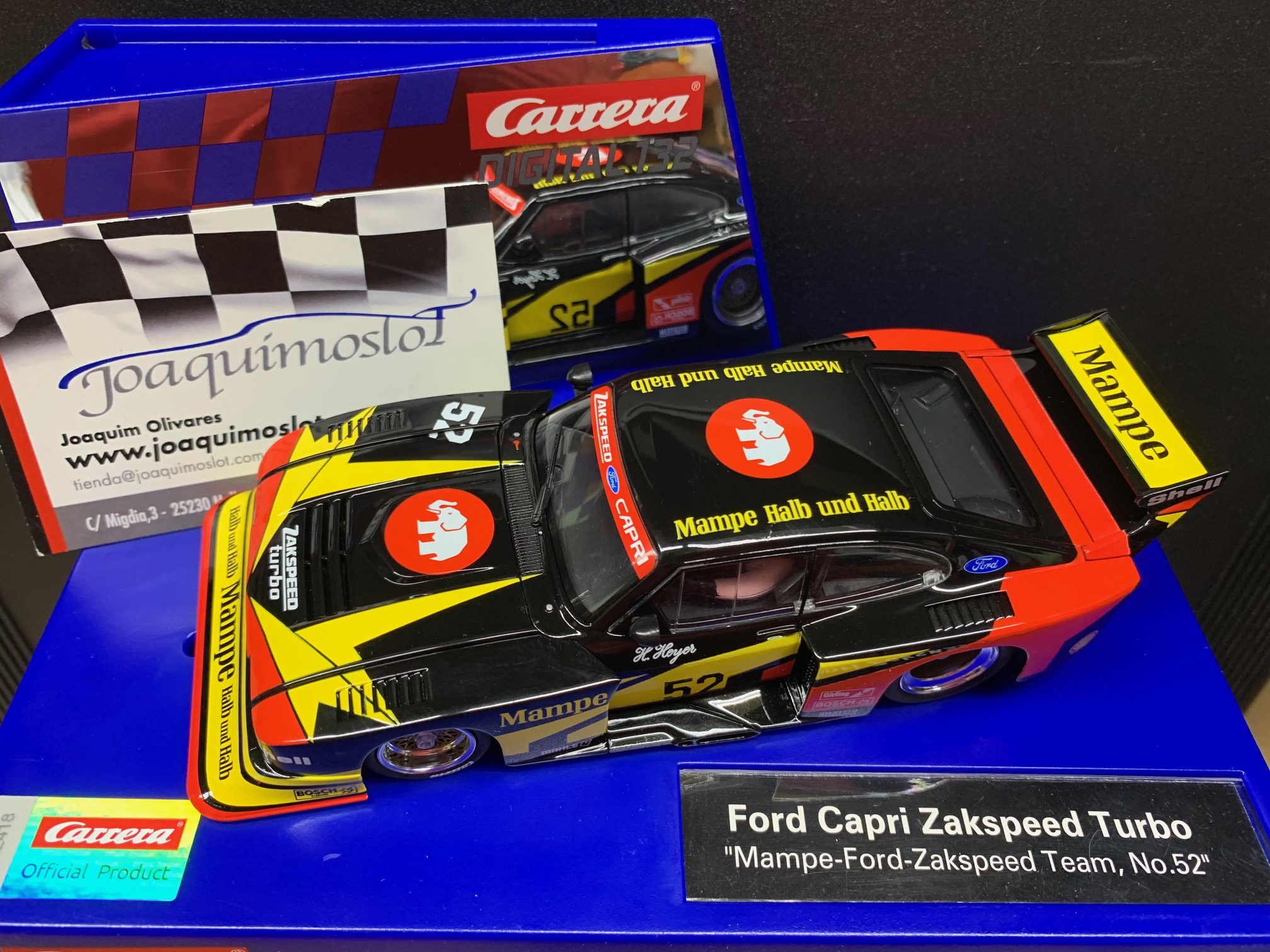 carrera digital 30954 ford capri zakspeed turbo nº52