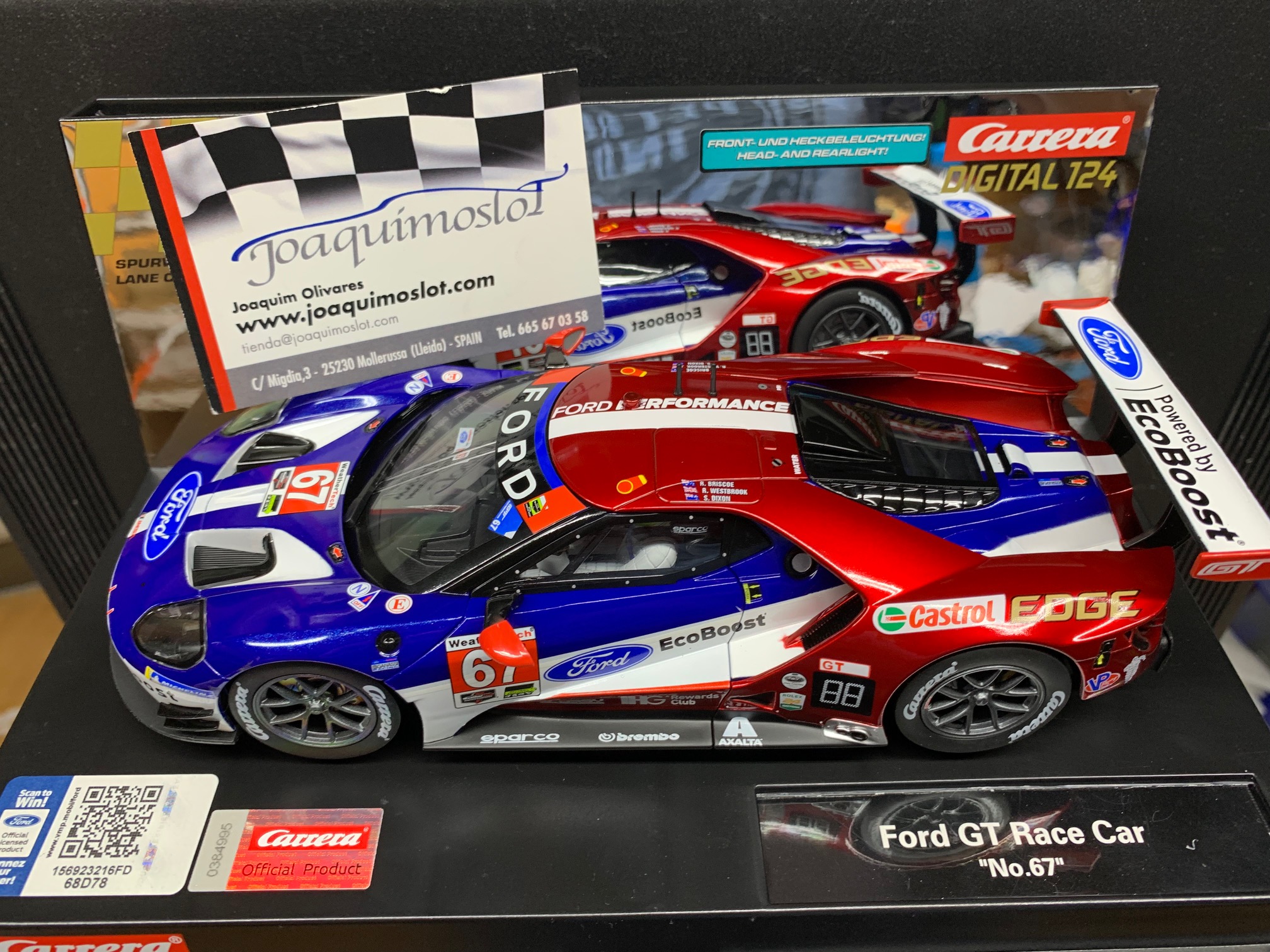 carrera digital 124 23875ford gt race car "no.67" metallic