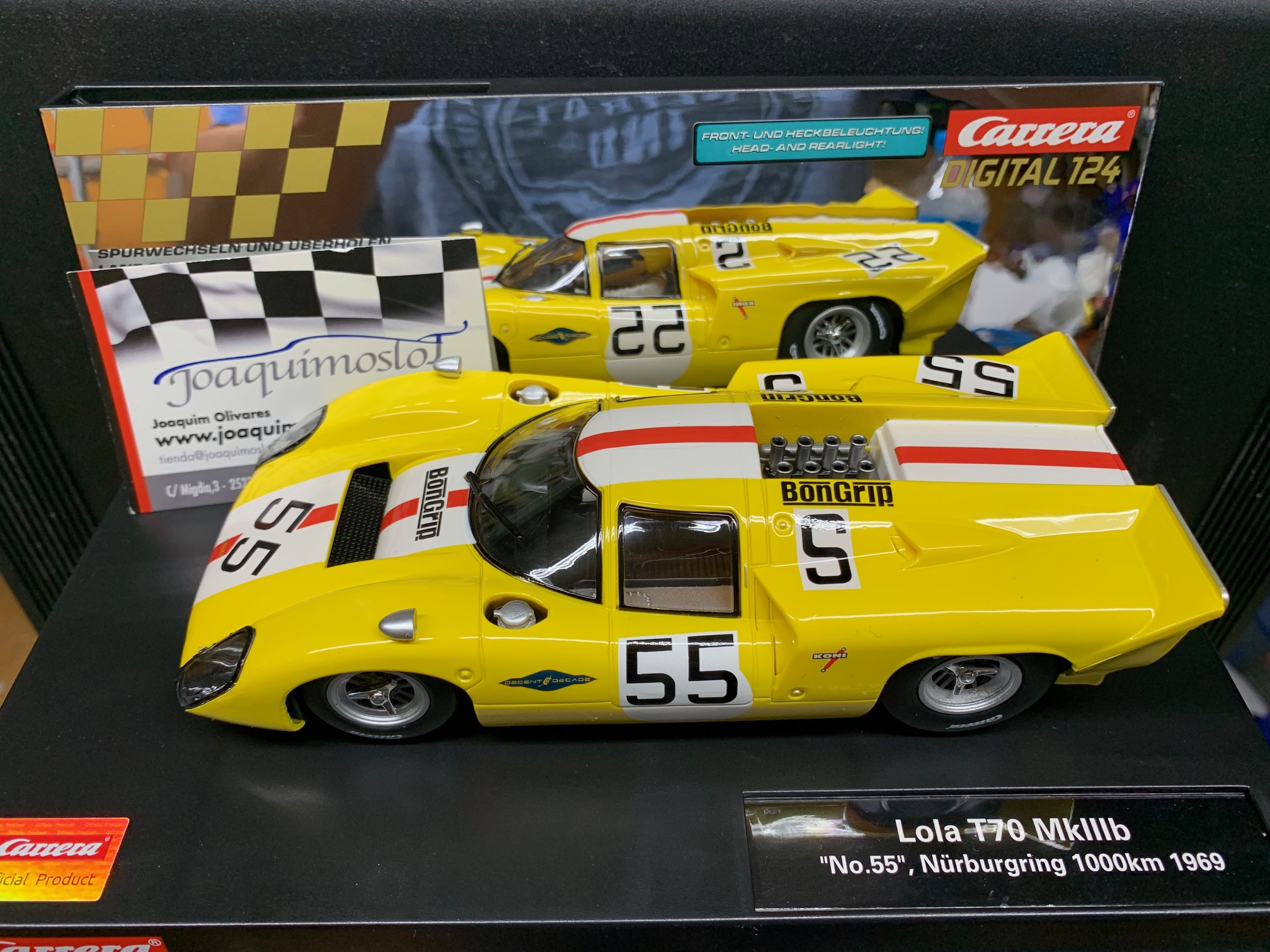 carrera digital 124 23897 lola t70 mkiiib "no.55", nürburgring 1