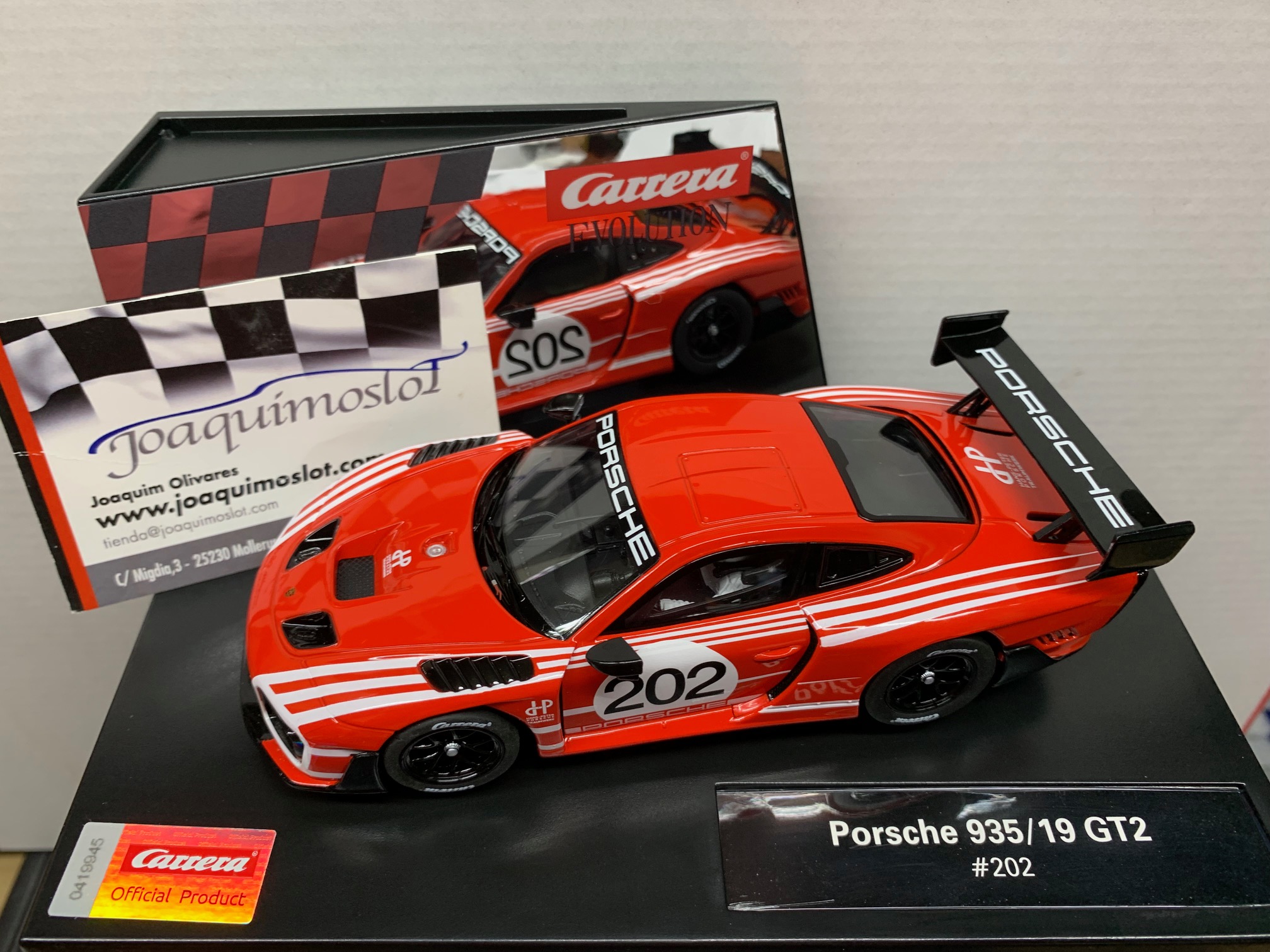 carrera evolution 27653 porsche 935 gt2 no.202