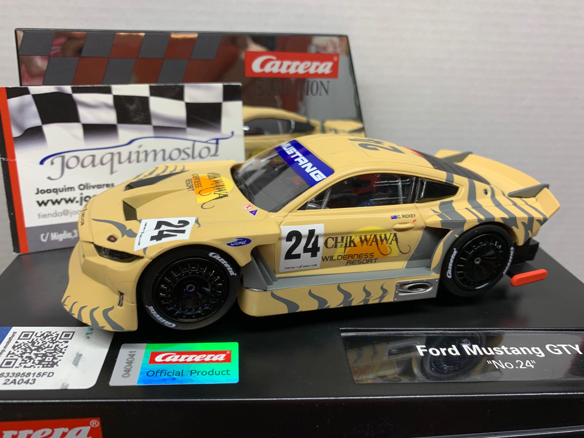 carrera evolution 27668 ford mustang gty no.24 chik wawa