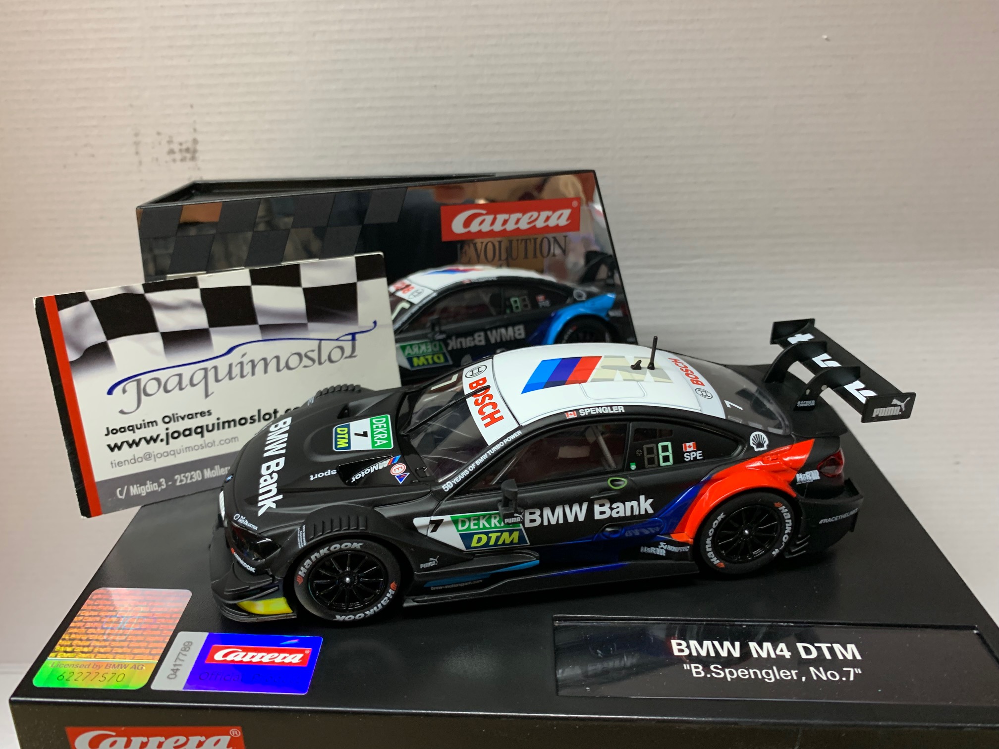 carrera evolution 27666 bmw m4 dtm "b.spengler, no.7"