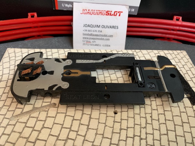 scalextric usado chasis seat leon vinyes
