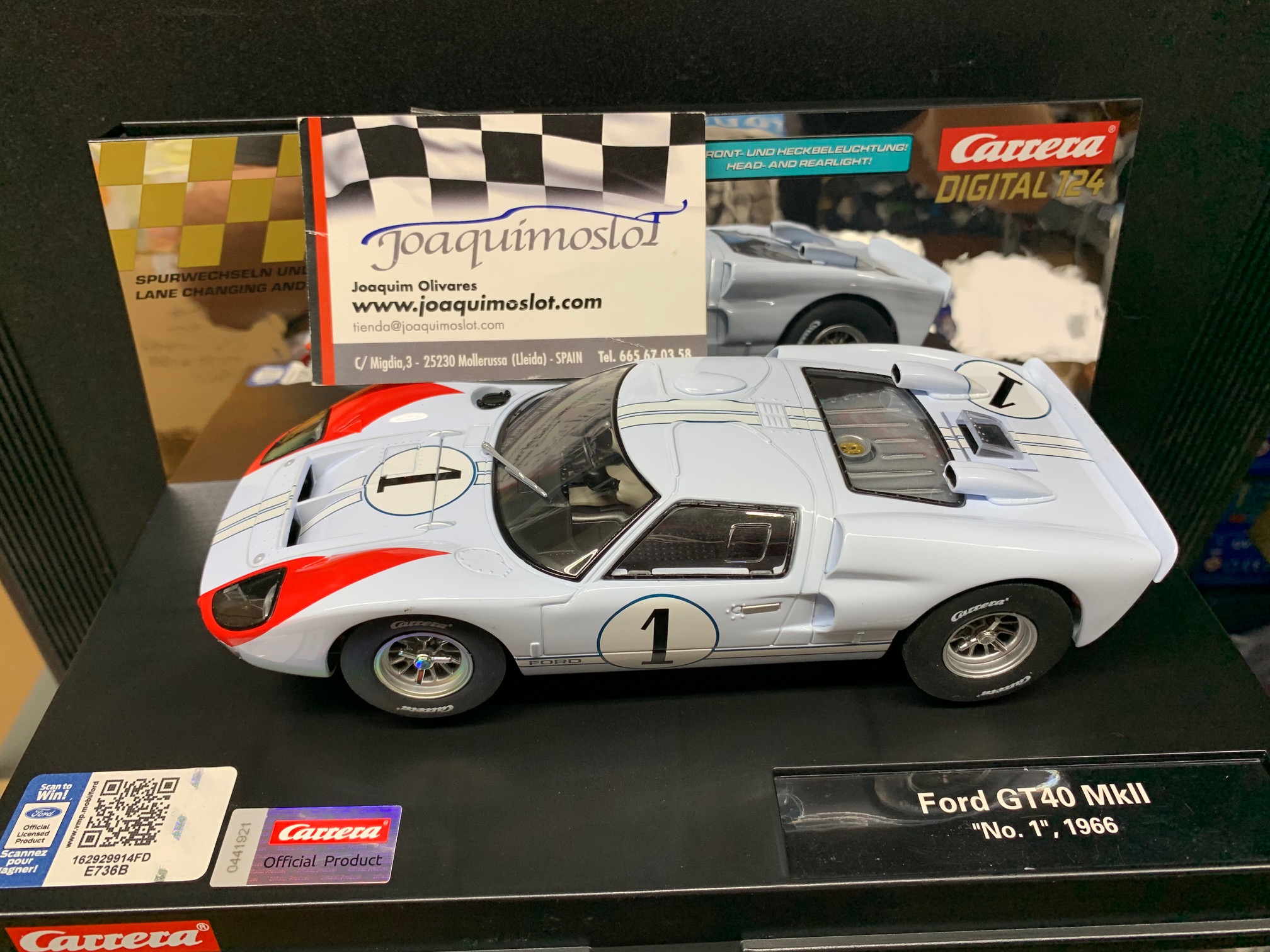 carrera digital 124 23921 ford gt40 mkii nr.1 shelby ken miles l