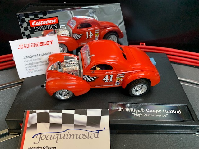 carrera evolution 27223 41 willys coupe hotrod nº41