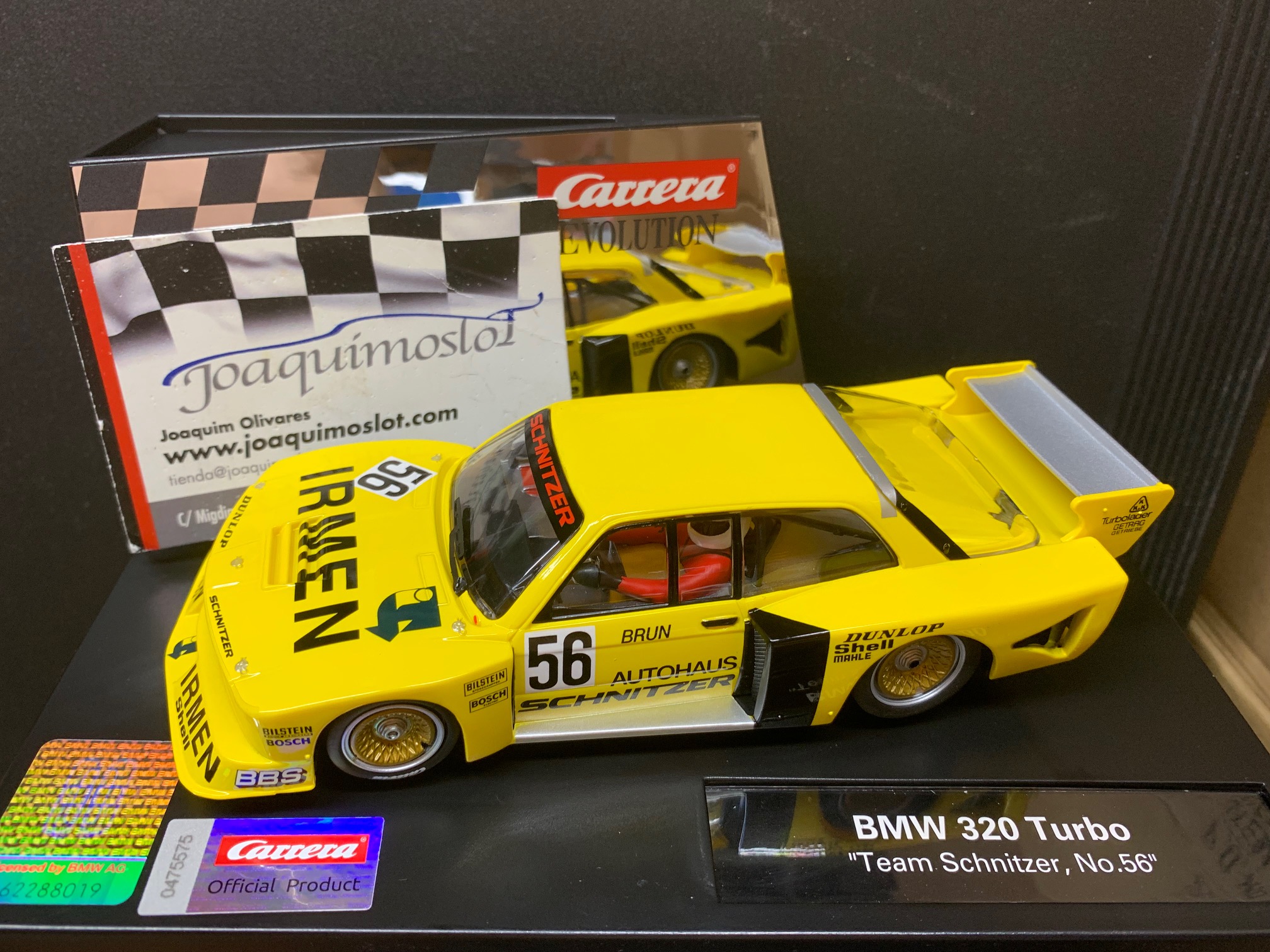 carrera evolution 27679 bmw 320 turbo flachbau "team schnitzer,