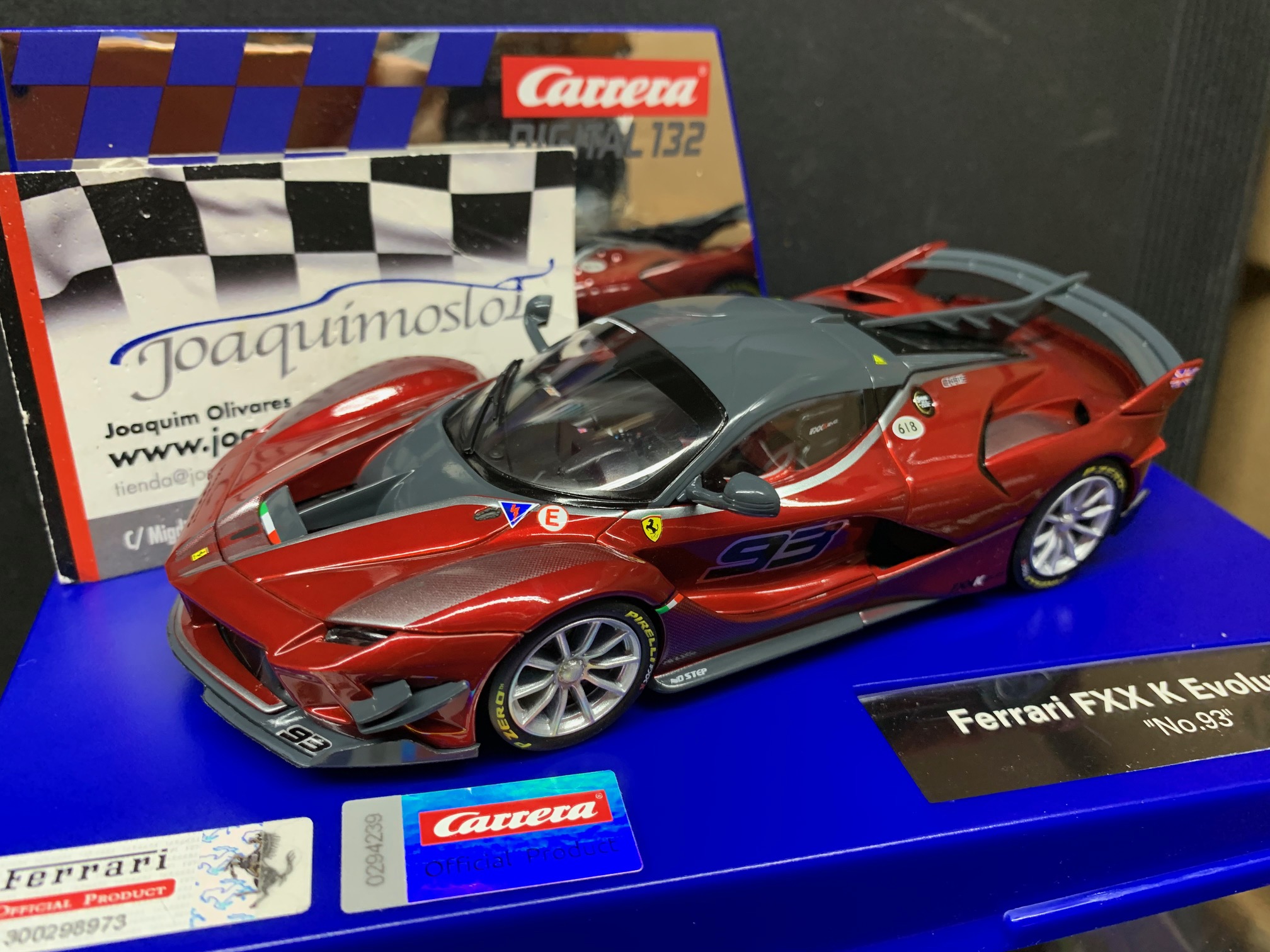 carrera digital 132 30971 ferrari fxx k evoluzione "no.93"