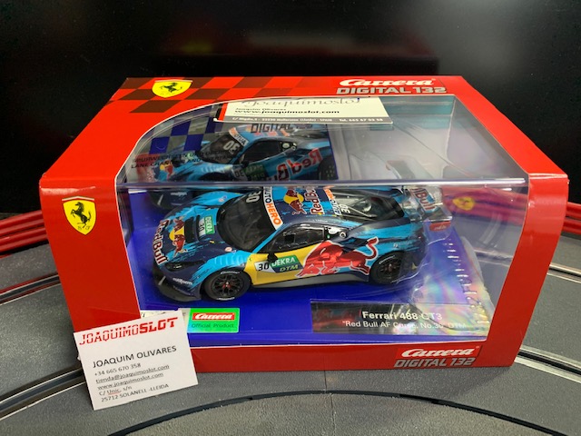 carrera digital 31032 ferrari 488 gt3 red bull af course nº30