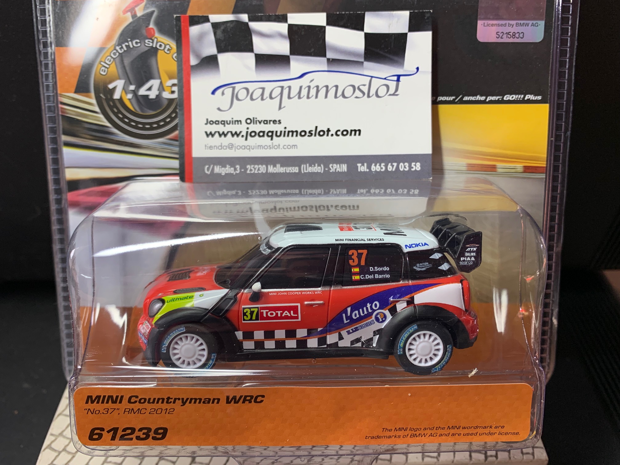 carrera go!!! 61239 mini cooper countryman wrc, daniel sordo#37