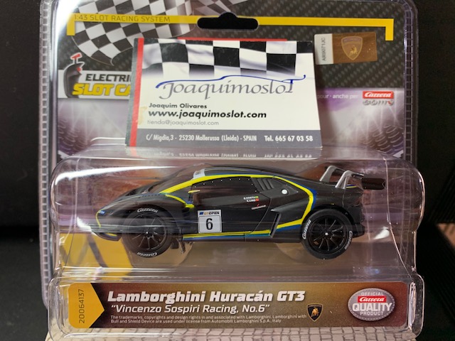 carrera go!!! 64137 lamborghini huracán gt3 "vincenzo sospi