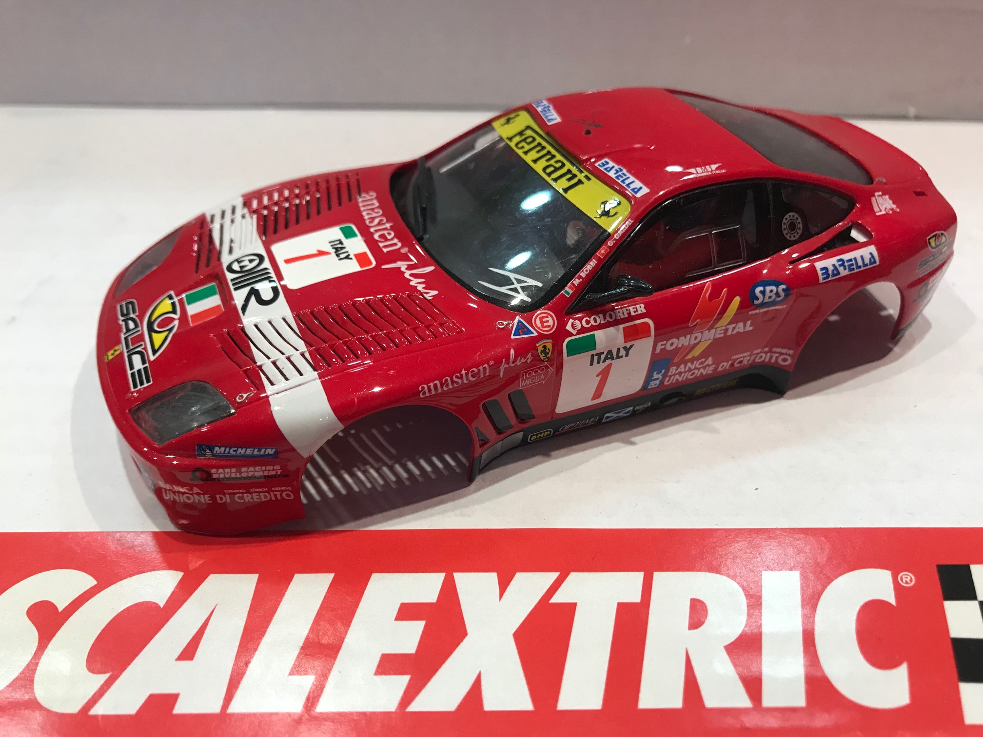 scalextric carrocera usada ferrari 550