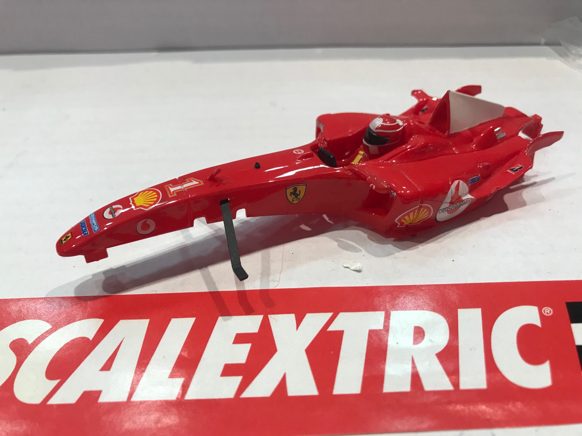 scalextric carcasa usada f1 ferrari schumacher nº1