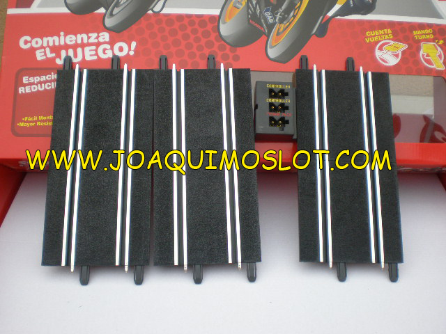 scalextric compact lote 4 rectas 230mm