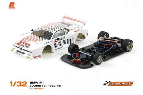scaleauto sc-6039r bmw m1 gr.5 500 km fuji 1982 n.1 team seelex