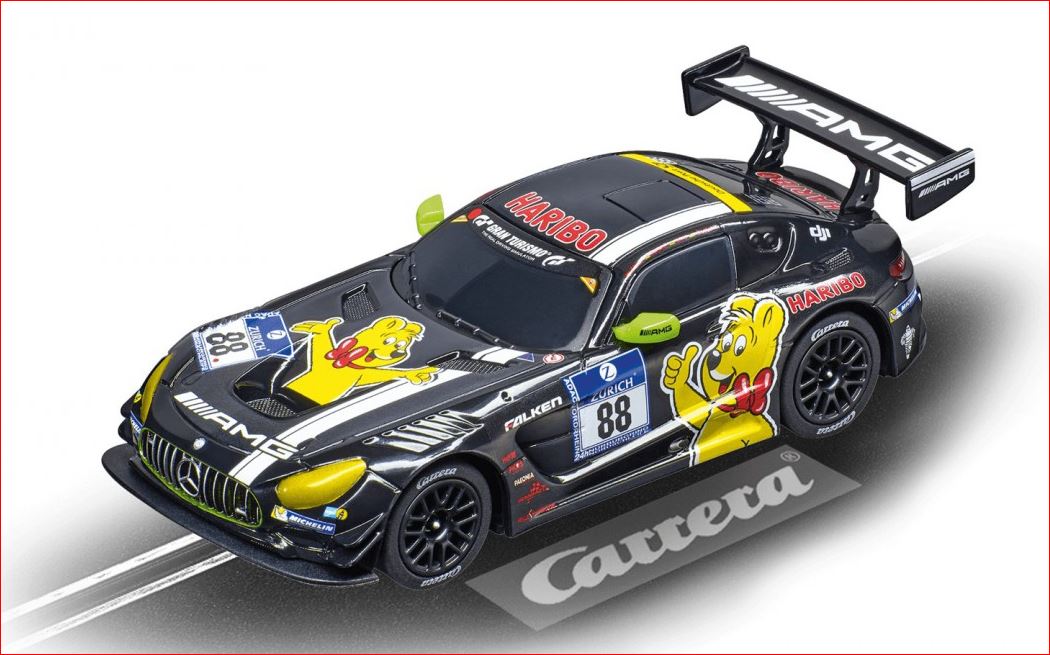 carrera go!!! 64116 mercedes-amg gt3 "haribo, no.88"