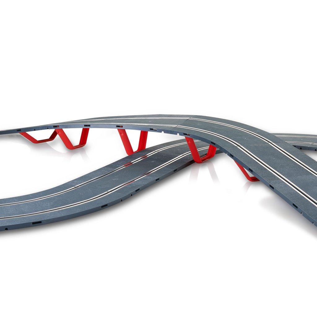 scalextric advance u10295x200 soporte puente pistas grises