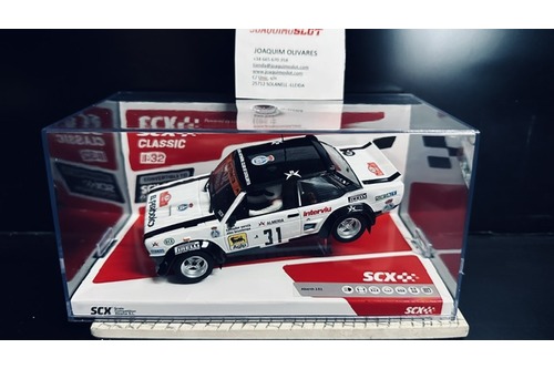 scalextric u10611s300 fiat abarth 131# 31 montecarlo 1979