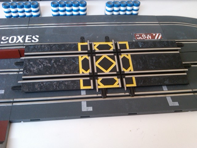 scalextric compact cruce 4 carriles