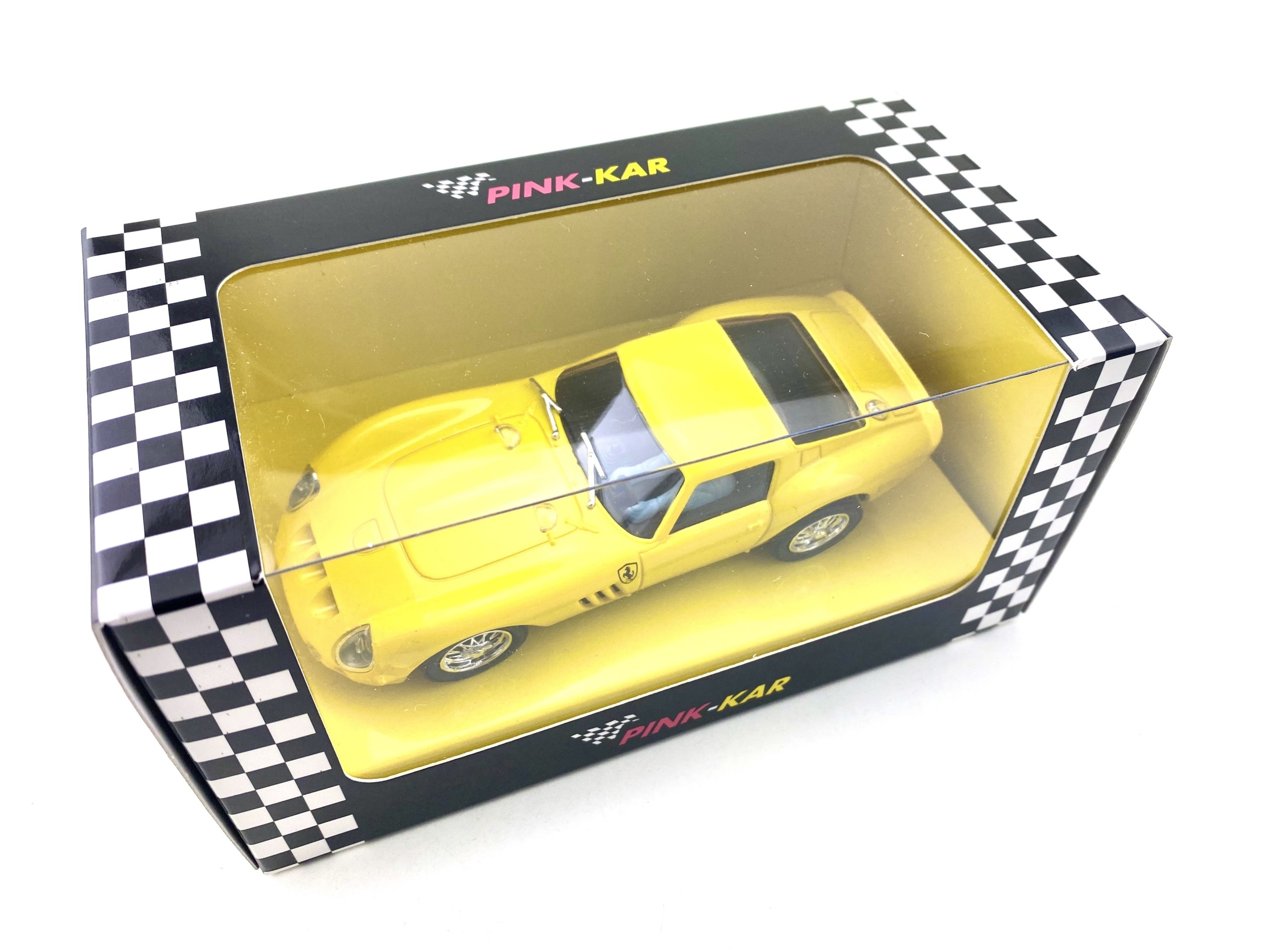 pink kar ferrari gto 250 street car yellow (with 3d chassis)