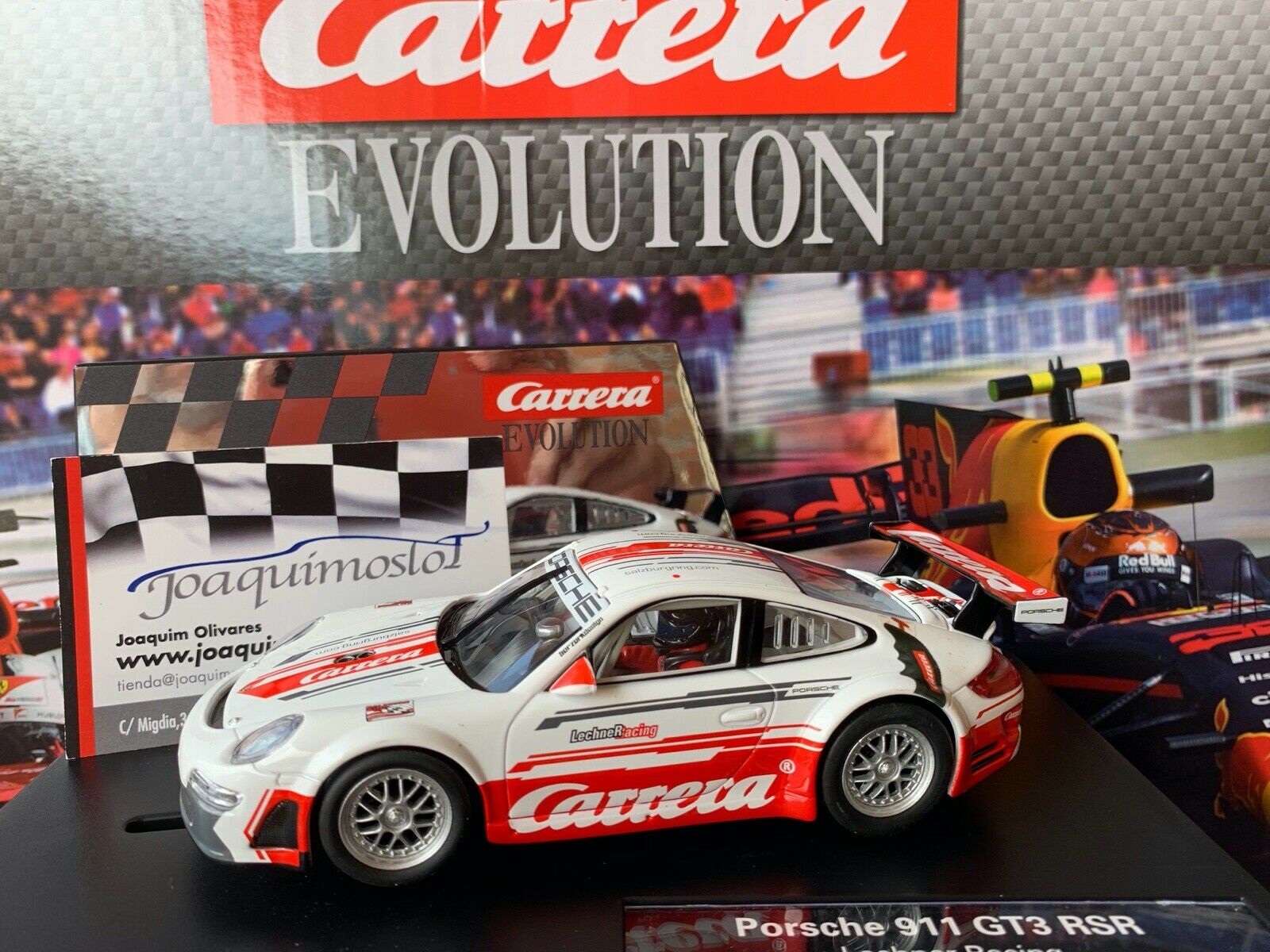 carrera evolution 27566 porche 911 gt3 rsr lechner racing race