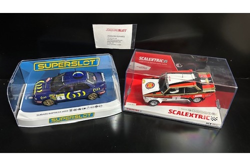 lote rallye 1 subaru superslot & abarth 131 scalextric