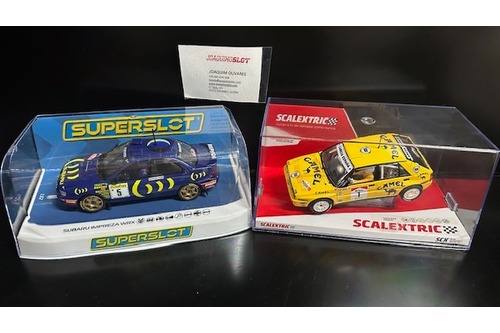 lote rallye4 subaru superslot & scalextric lancia delta servia