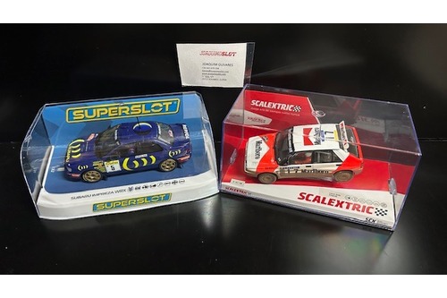 lote rallye6 subaru superslot & scalextric lancia delta hf integ