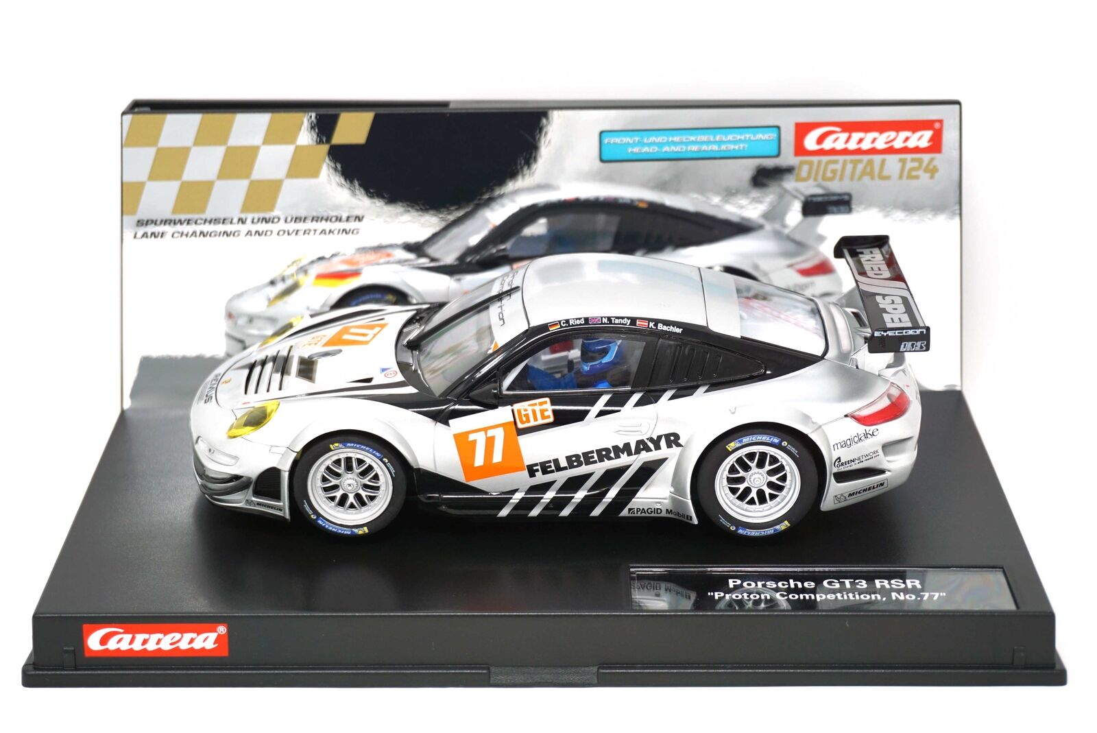 carrera digital 124 23835 porsche gt3 rsr proton comp. no. 77